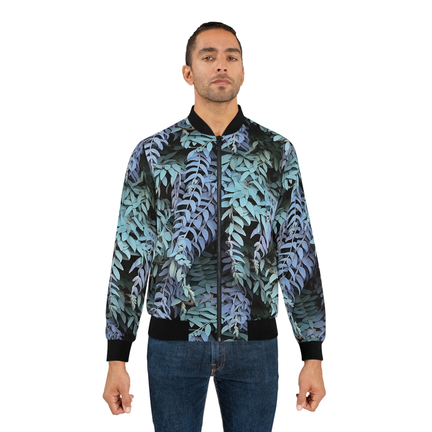 Men's Bomber Jacket - Purple Sage, Purple Sage