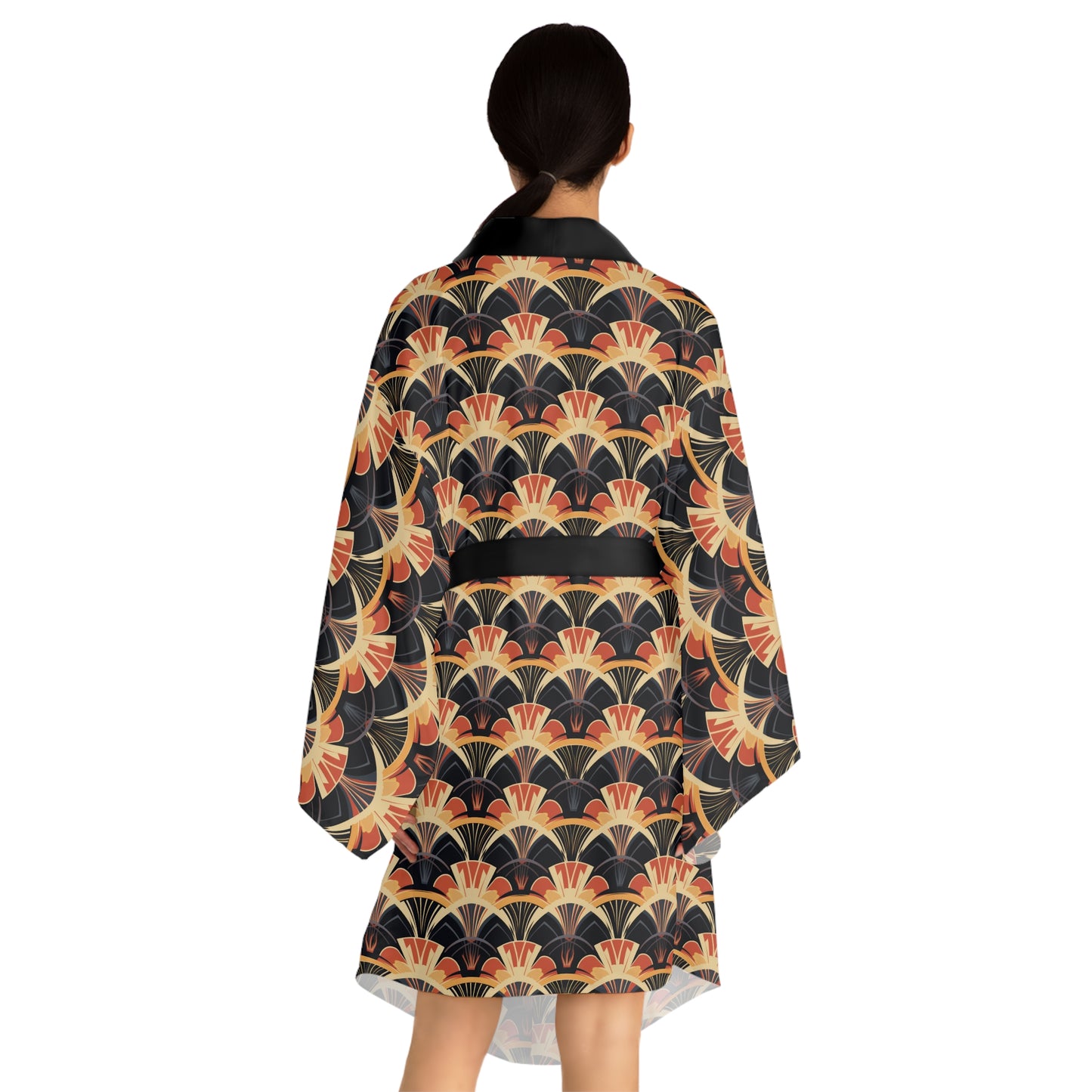Long Sleeve Kimono Robe - Gilded Highlights