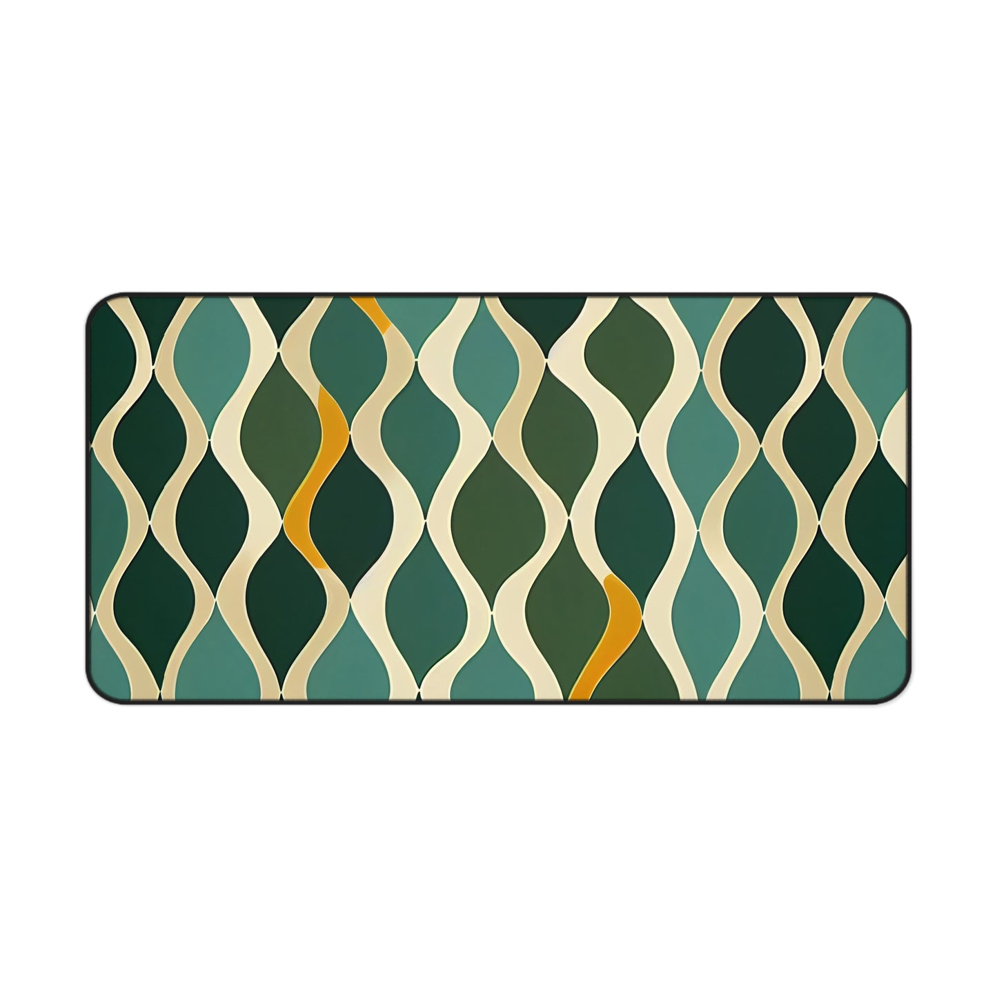 Desk Mat - Deco Aqua Ringlets