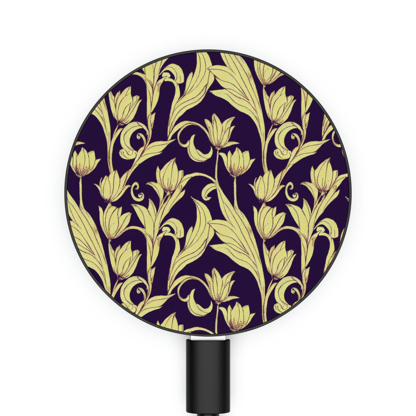 Magnetic Induction Charger - Baroque Blossom Damask