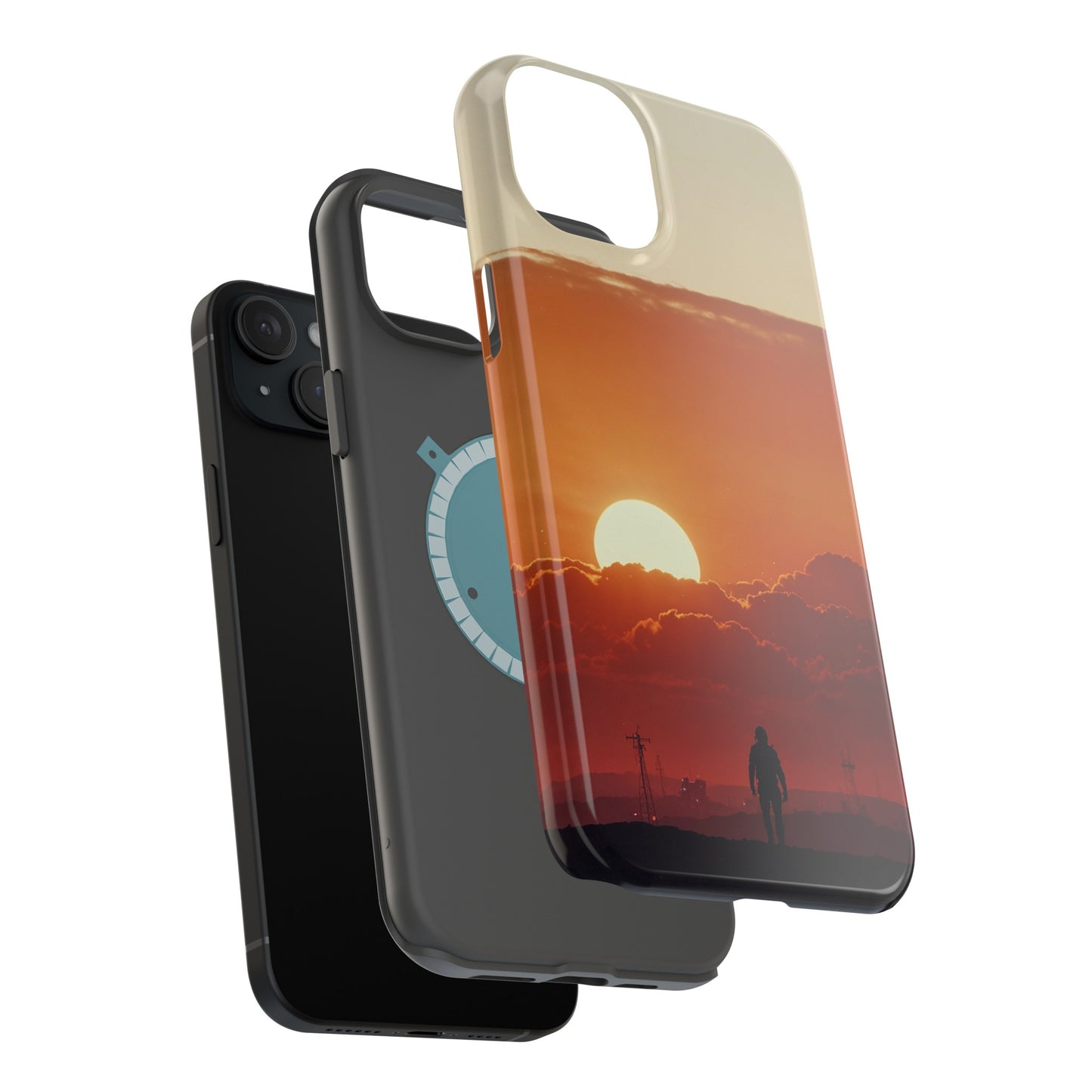 MagSafe Tough iPhone Case - Galactic Synthwave