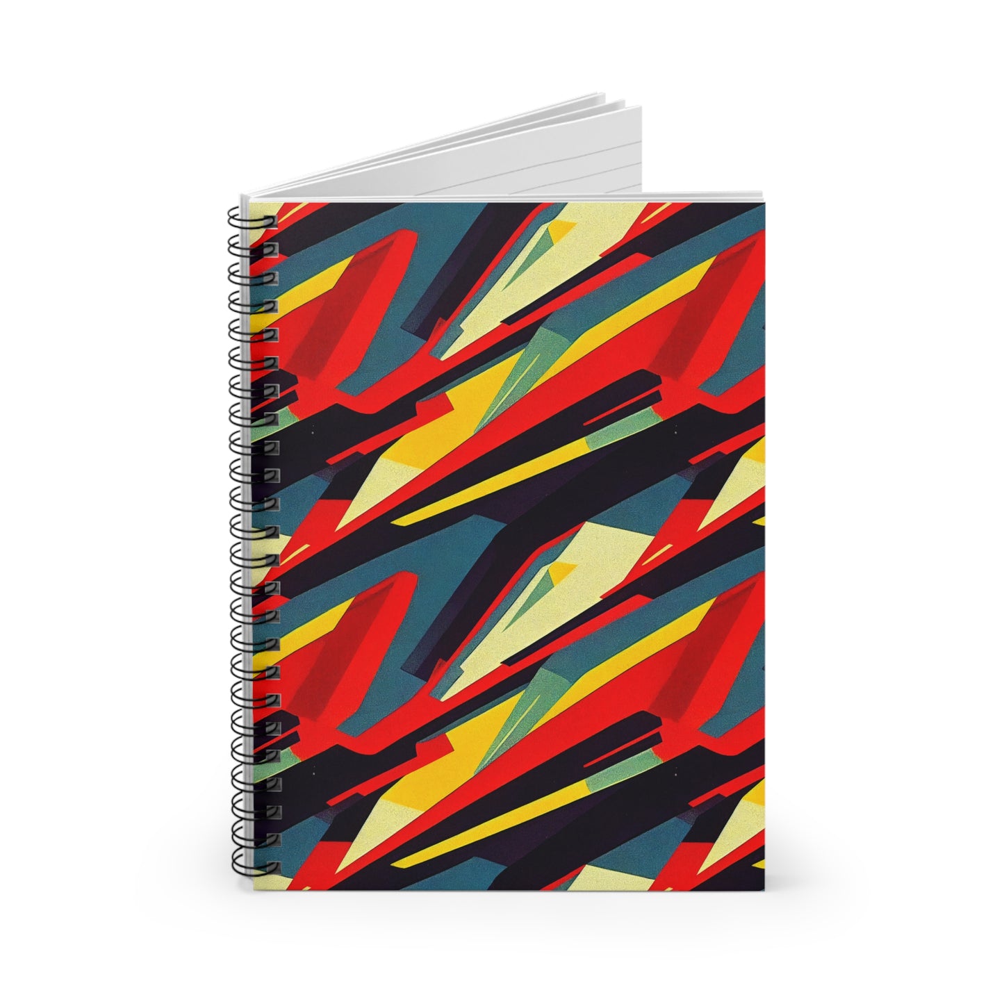 Spiral Notebook with Ruled Line - Pulp Galaxy Abstract