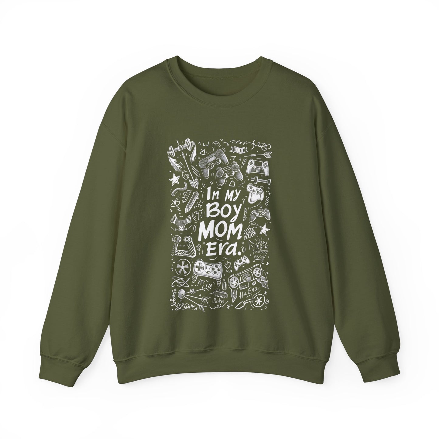 Unisex Heavy Blend™ Crewneck Sweatshirt - In My Boy Mom Era - Gamer