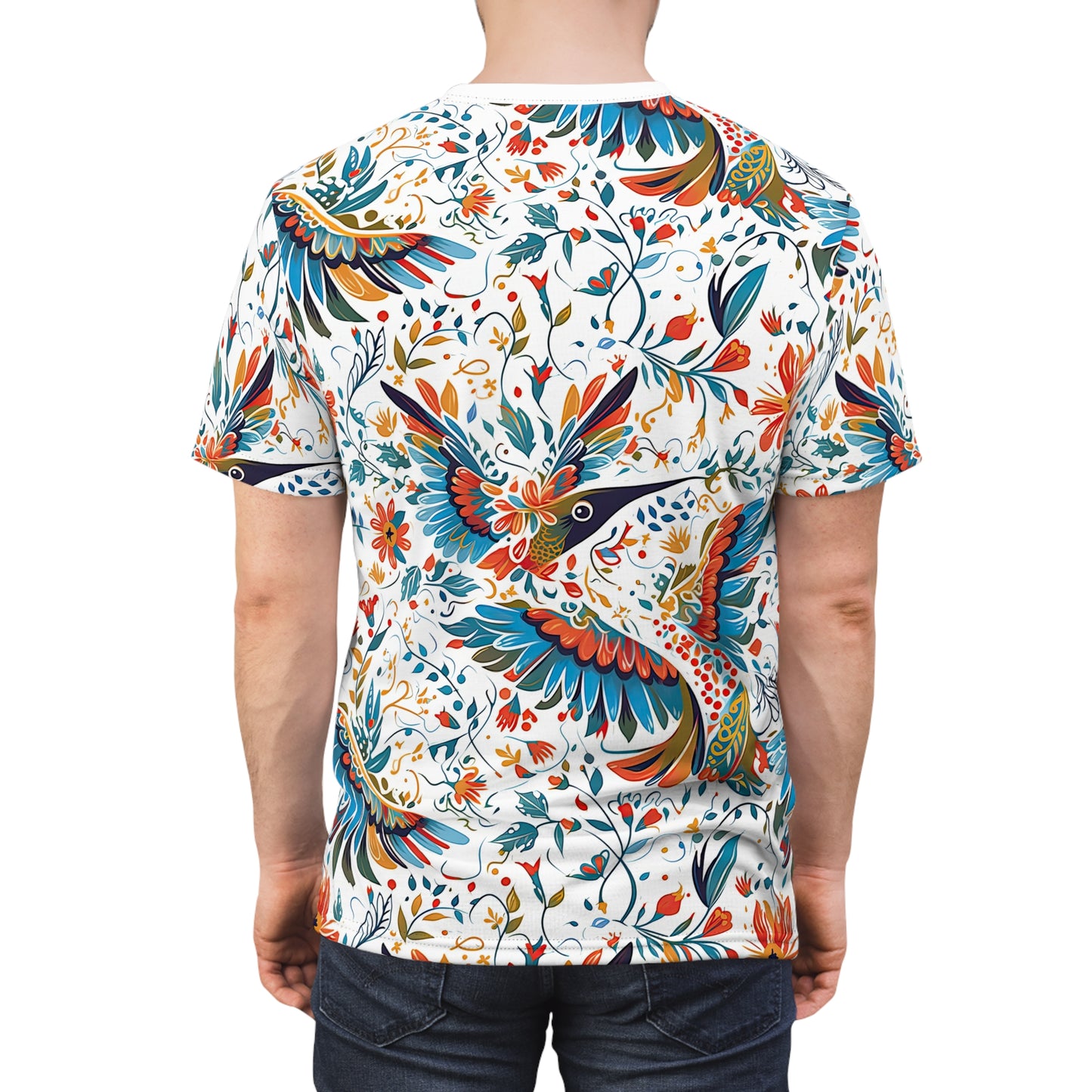 Unisex Tee Shirt - Colibri Abstract