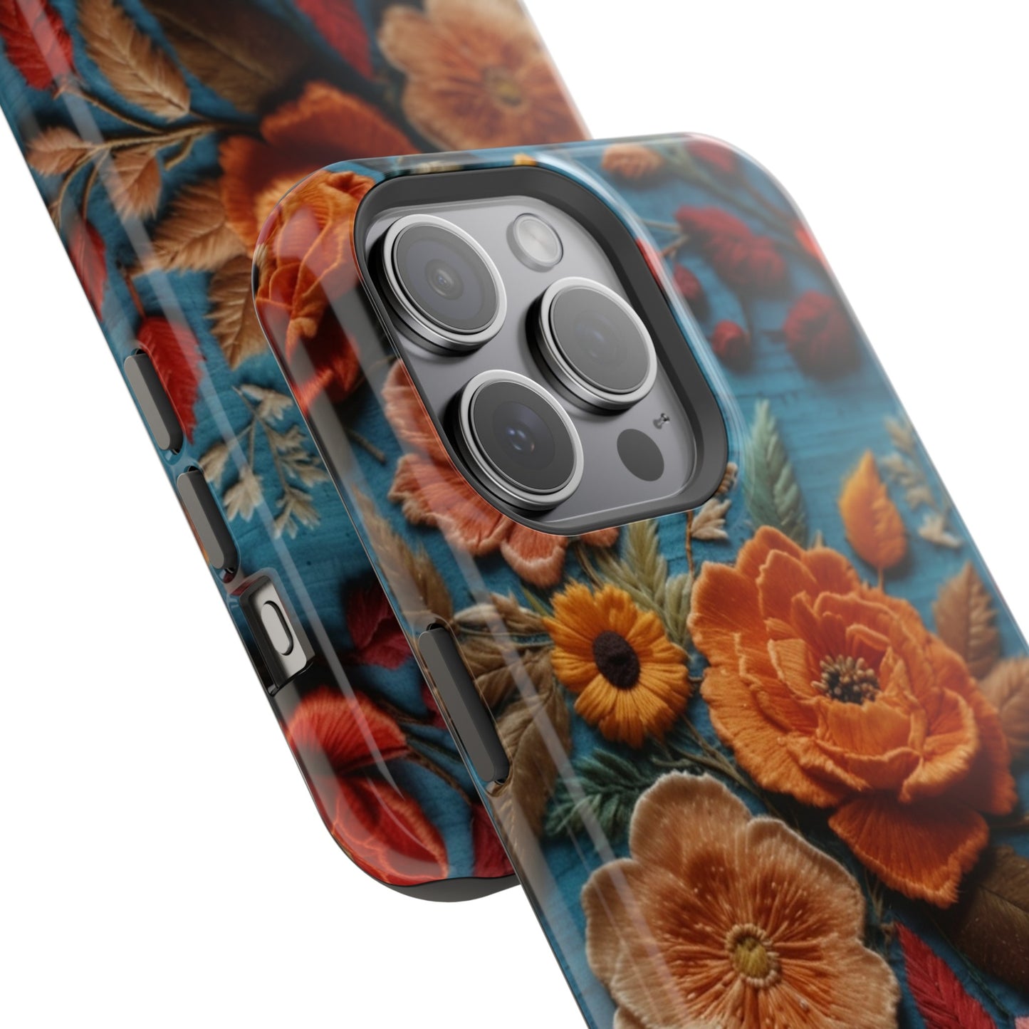 MagSafe Tough iPhone Case - Embroidered Artistry