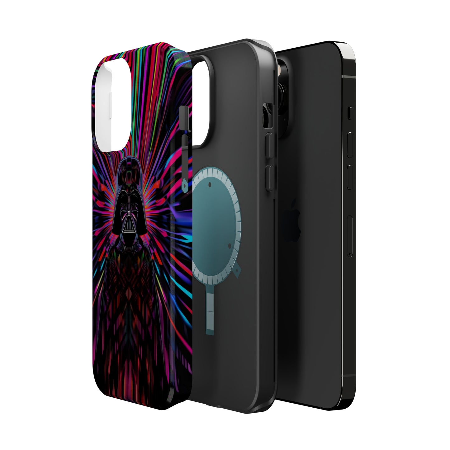 MagSafe Tough iPhone Case - Darth Vader Op Art Vintage