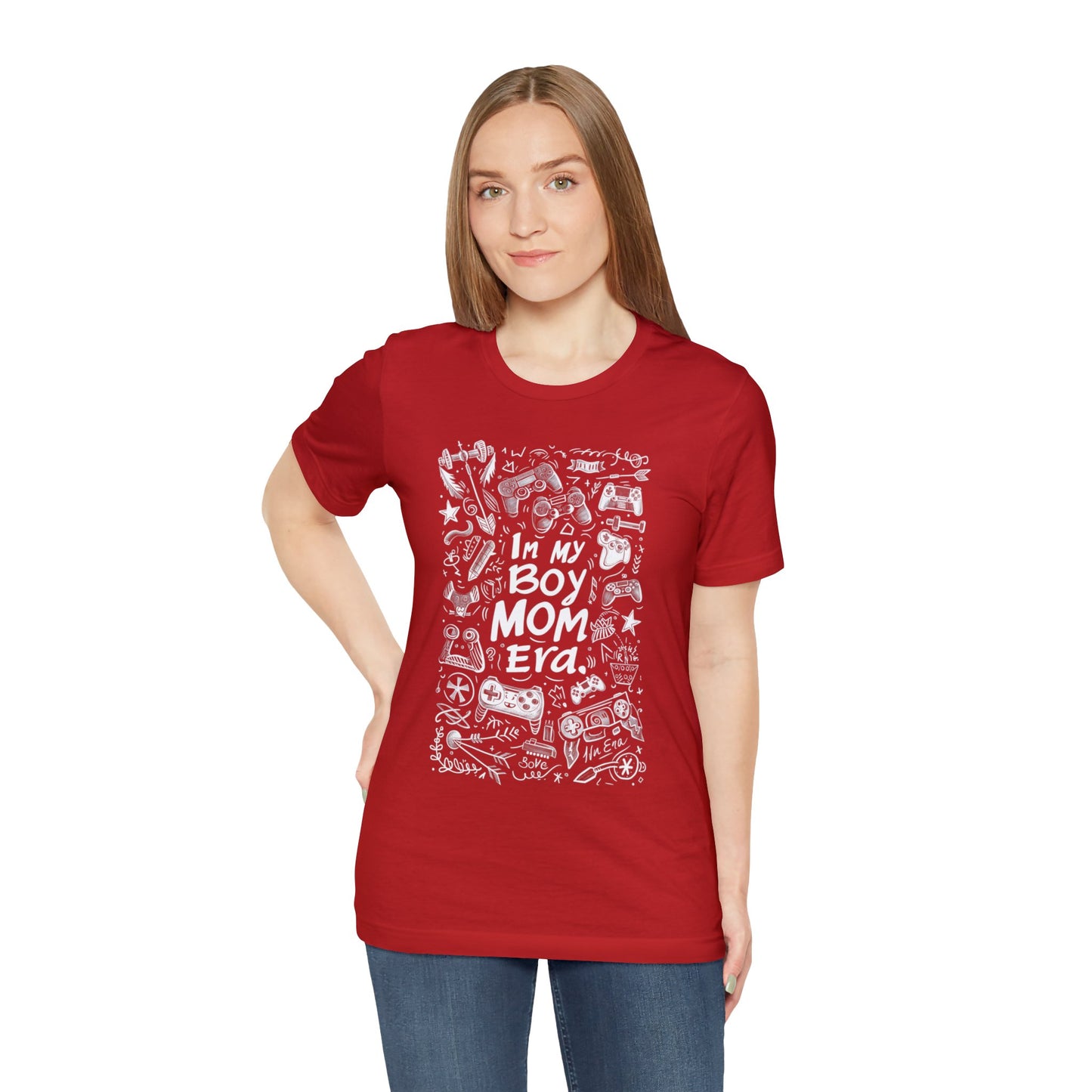 Unisex Jersey Short Sleeve Tee - In My Boy Mom Era - Gamer