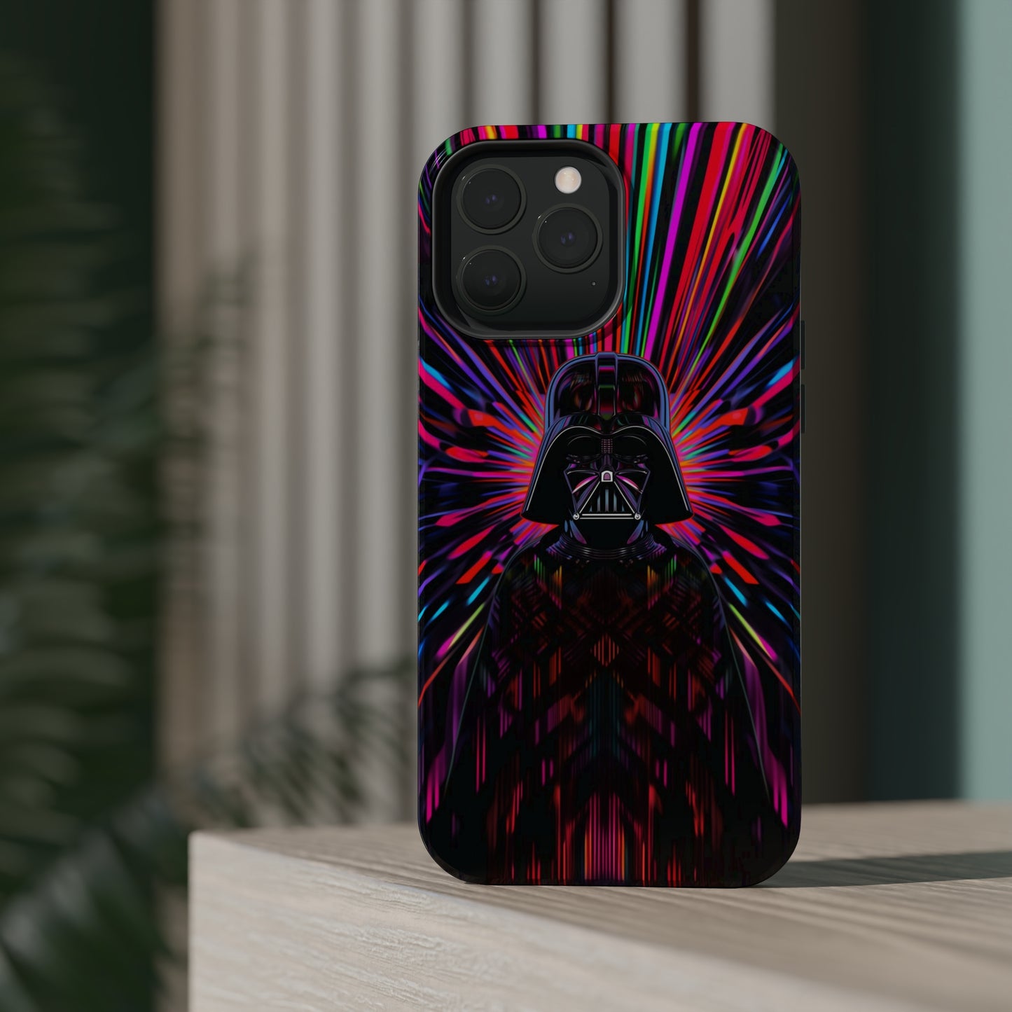 MagSafe Tough iPhone Case - Darth Vader Op Art Vintage