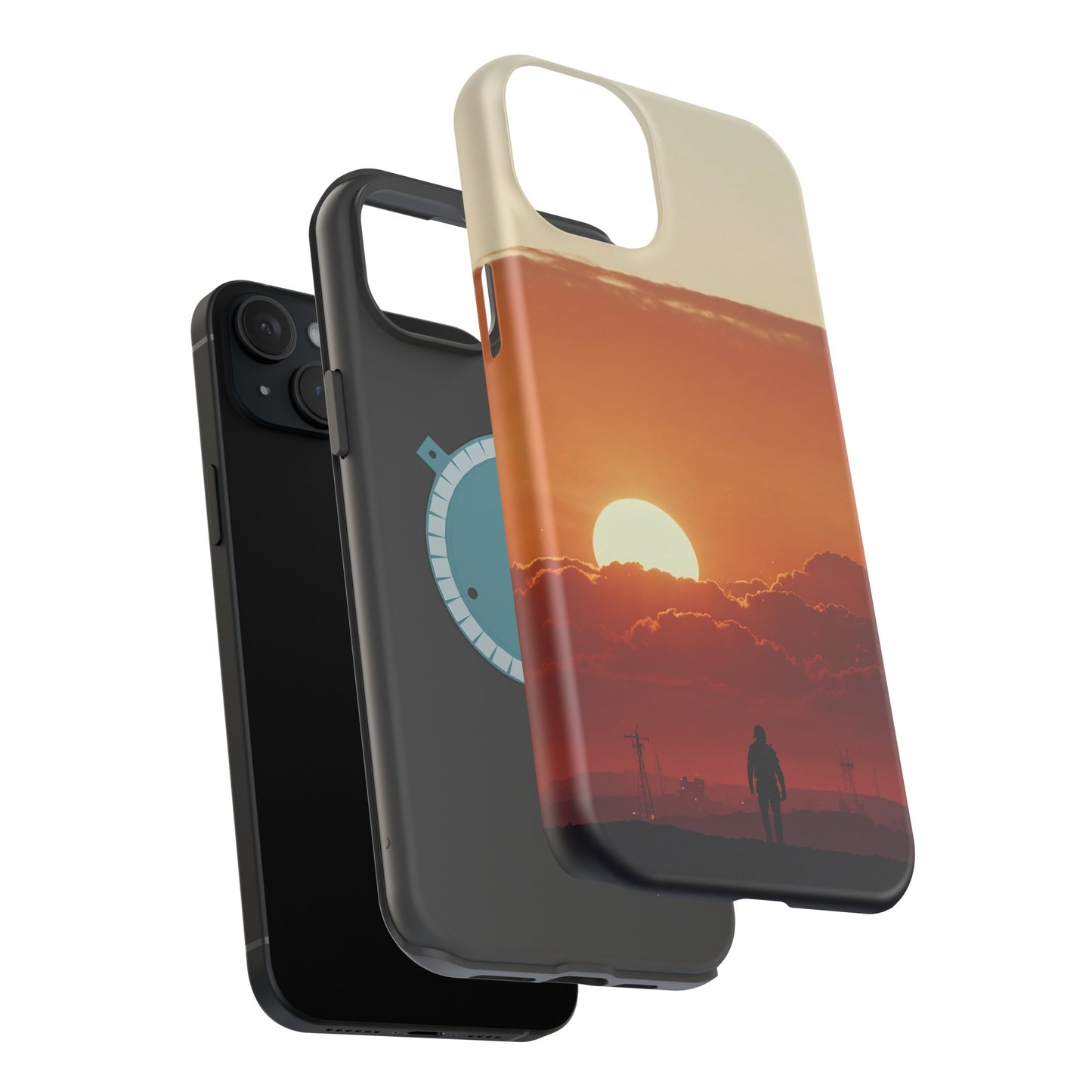 MagSafe Tough iPhone Case - Galactic Synthwave