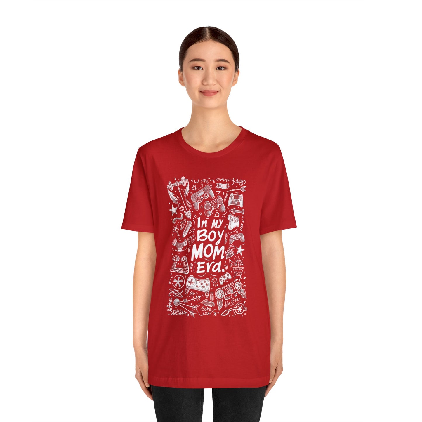 Unisex Jersey Short Sleeve Tee - In My Boy Mom Era - Gamer