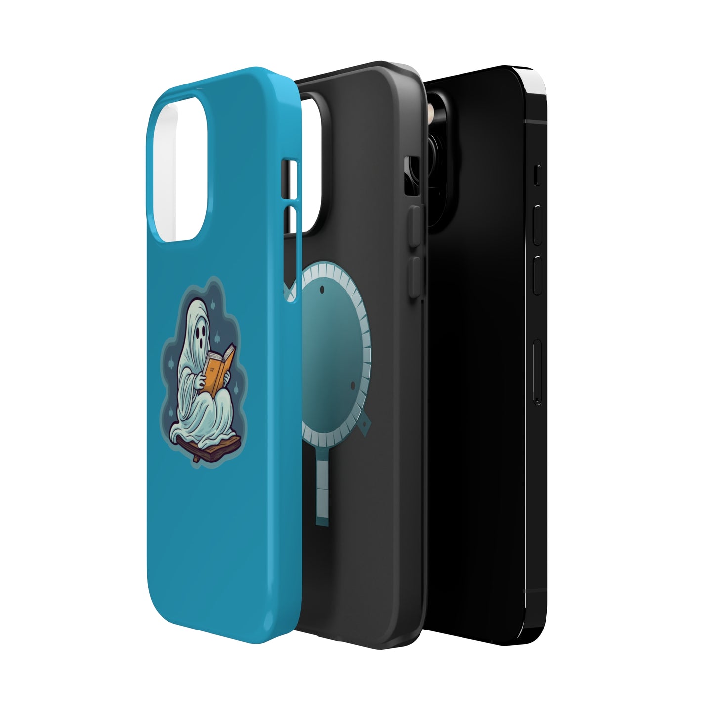 Bookish Ghost Phone Case, Halloween Literary iPhone Case, Teacher's Halloween Present, Librarian Themed Phone Case, Spooky Ghost iPhone Case