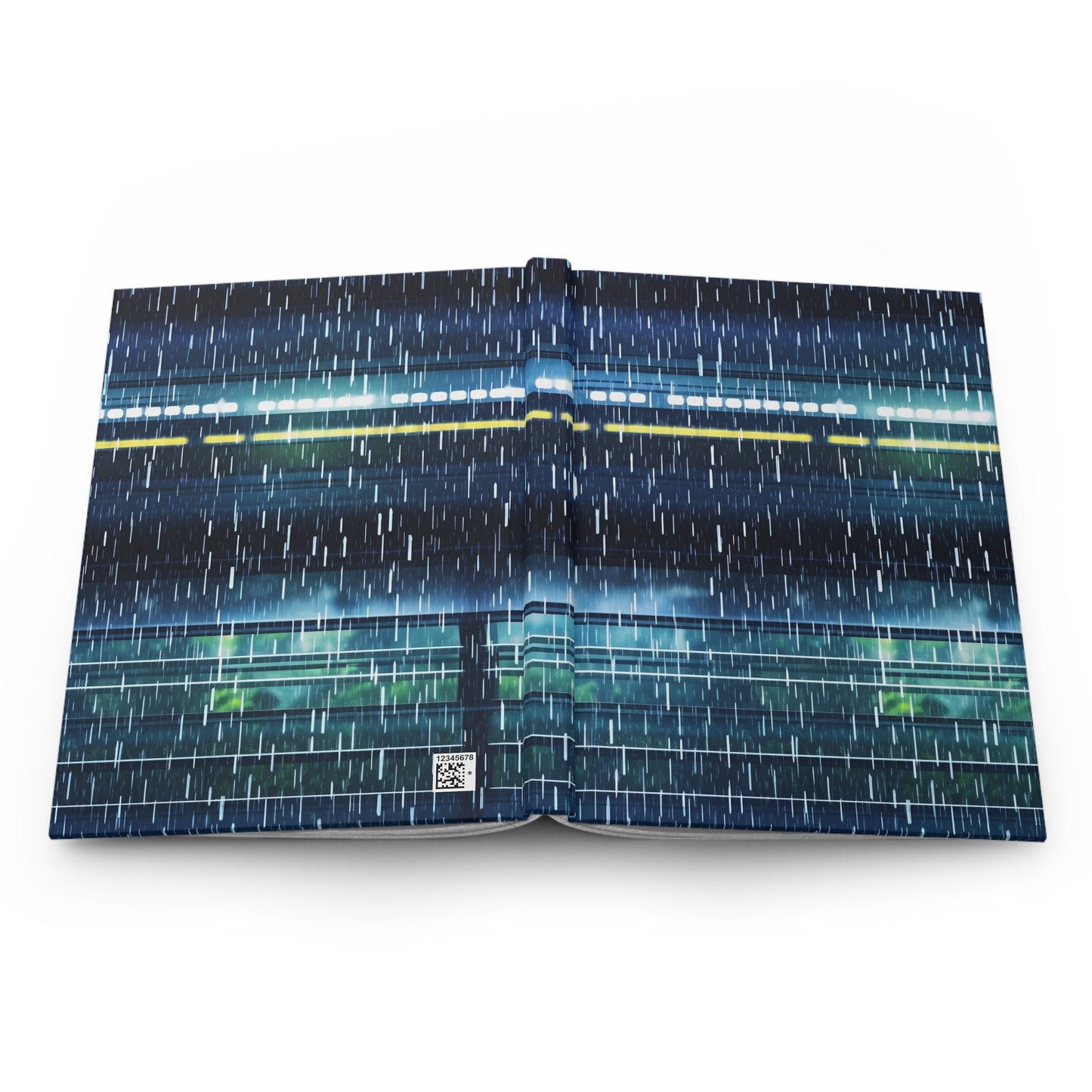 Hardcover Journal - Bullet Train Typhoon
