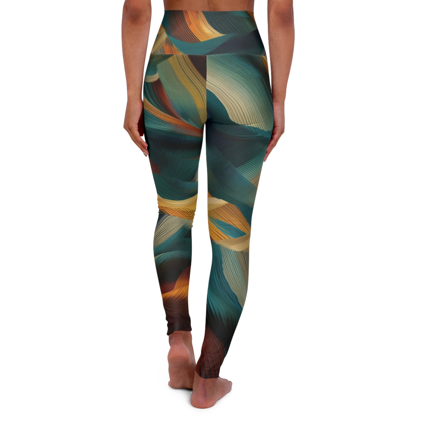 High Waisted Leggings - Flemish Eyckian
