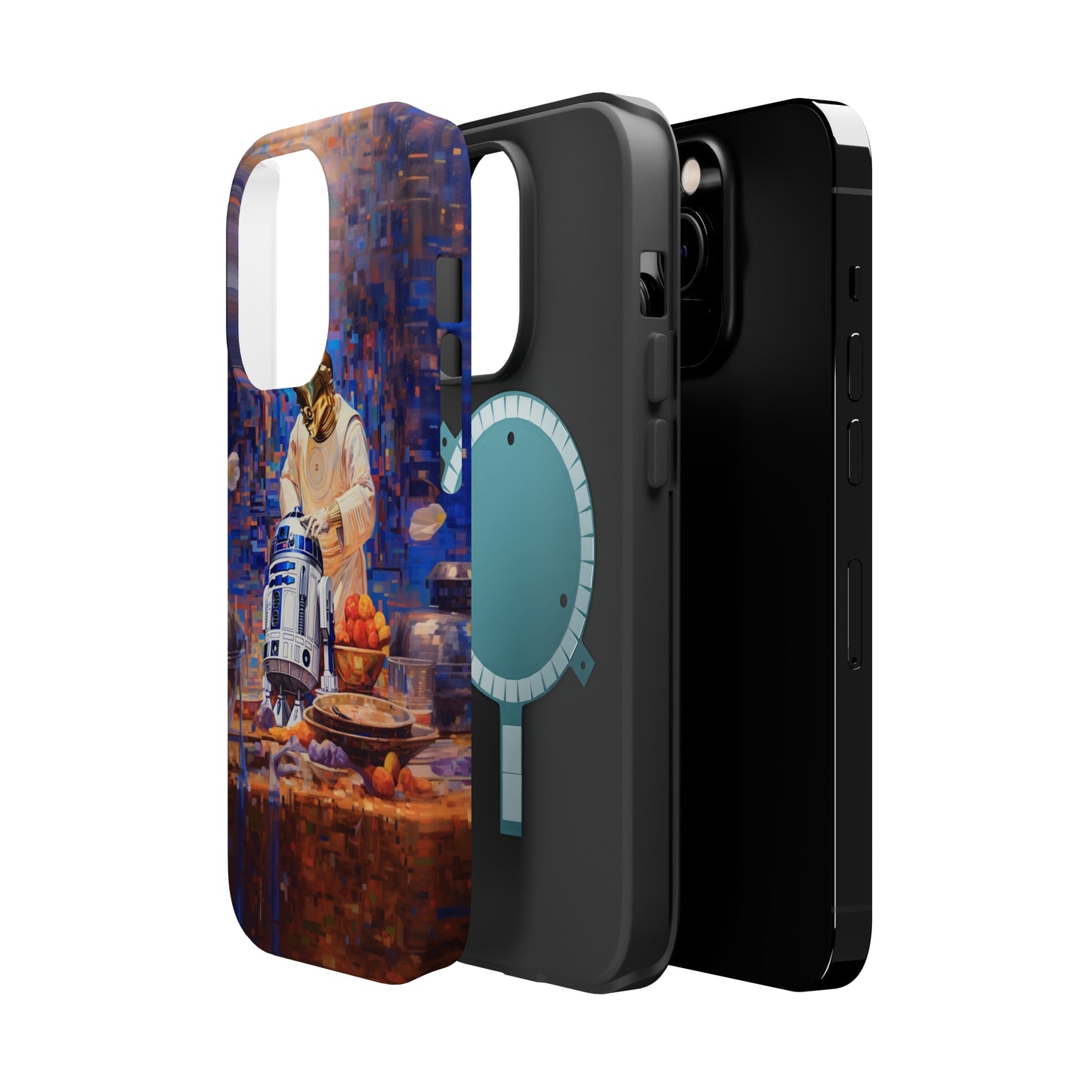 MagSafe Tough iPhone Case - R2D2Baking in the kitchen wearing an apron
