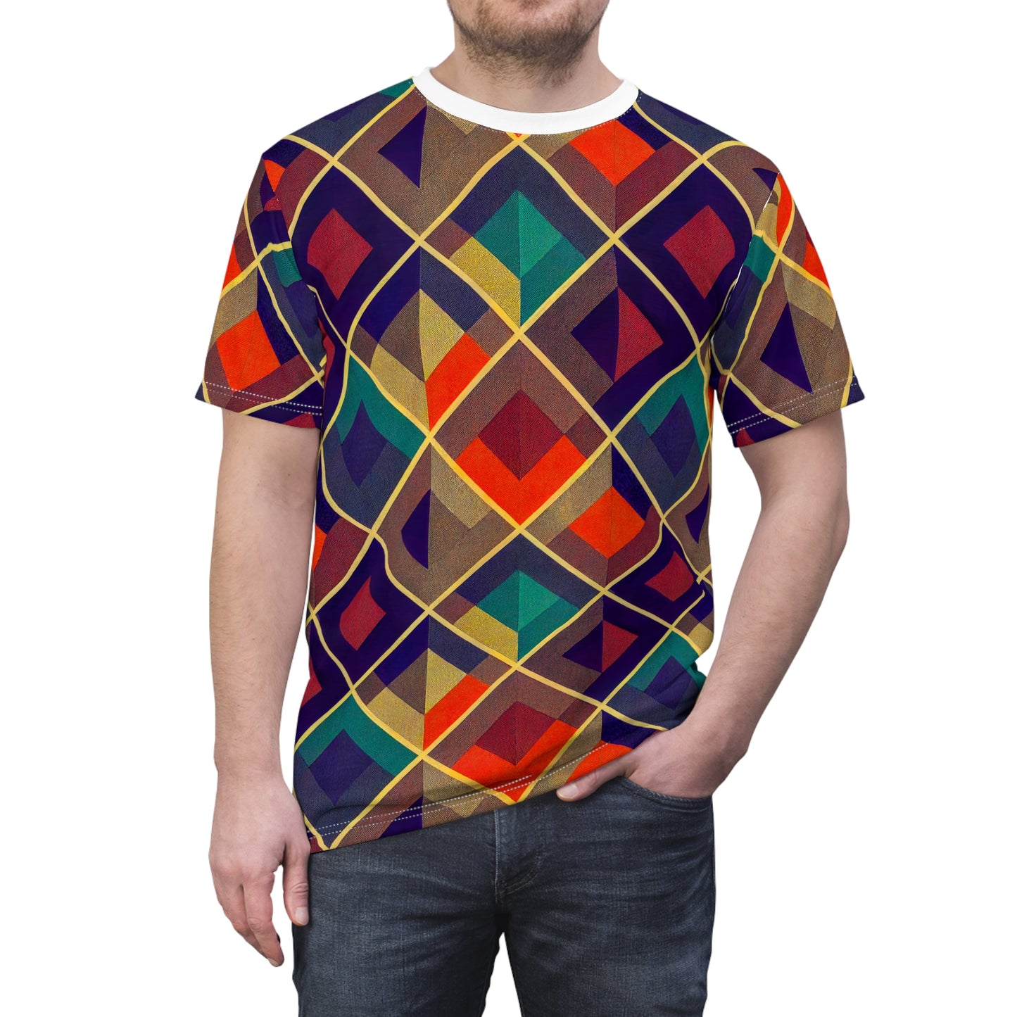 Unisex Tee Shirt - Herringbone Kaleidoscope