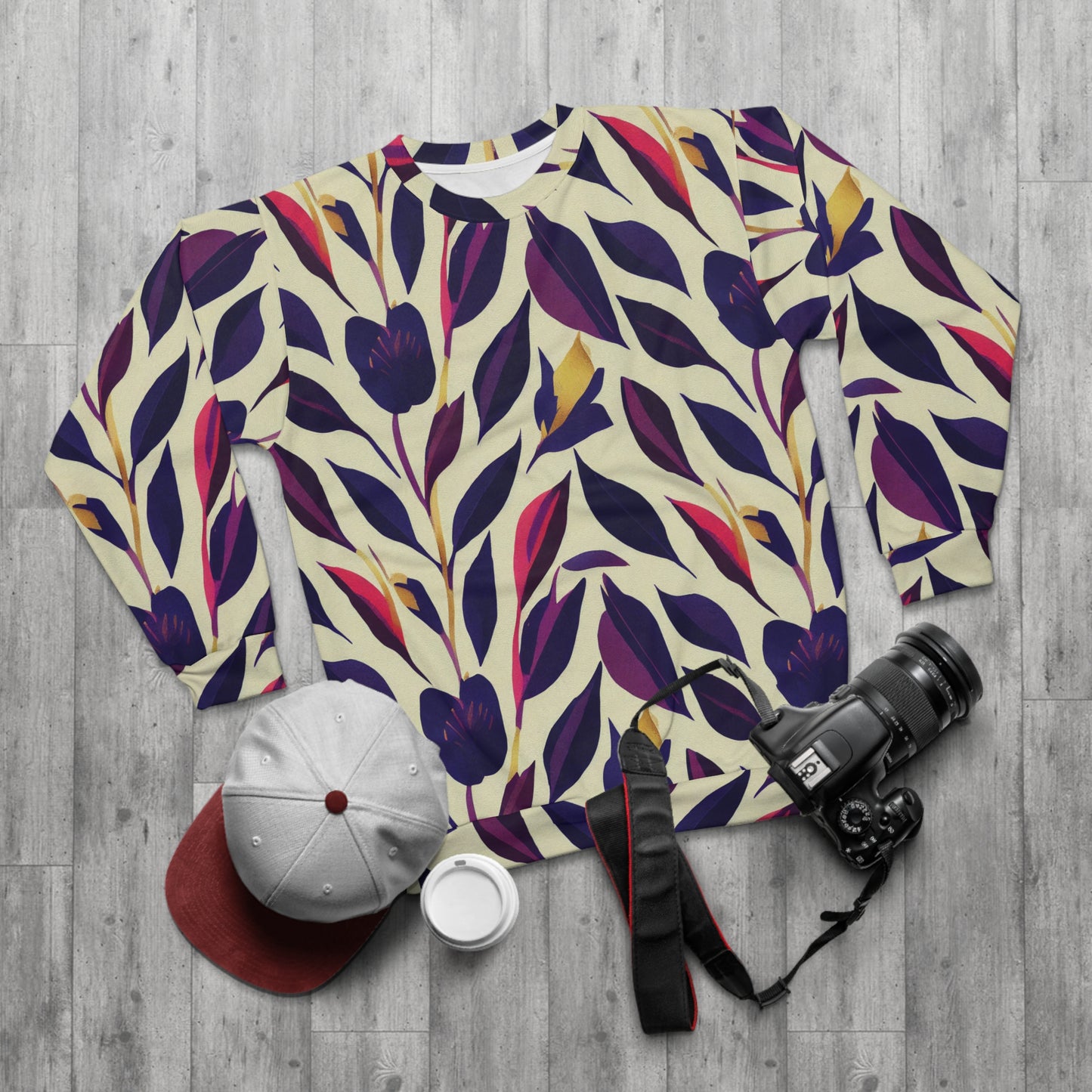 Violet Flourish Damask - Sweatshirt