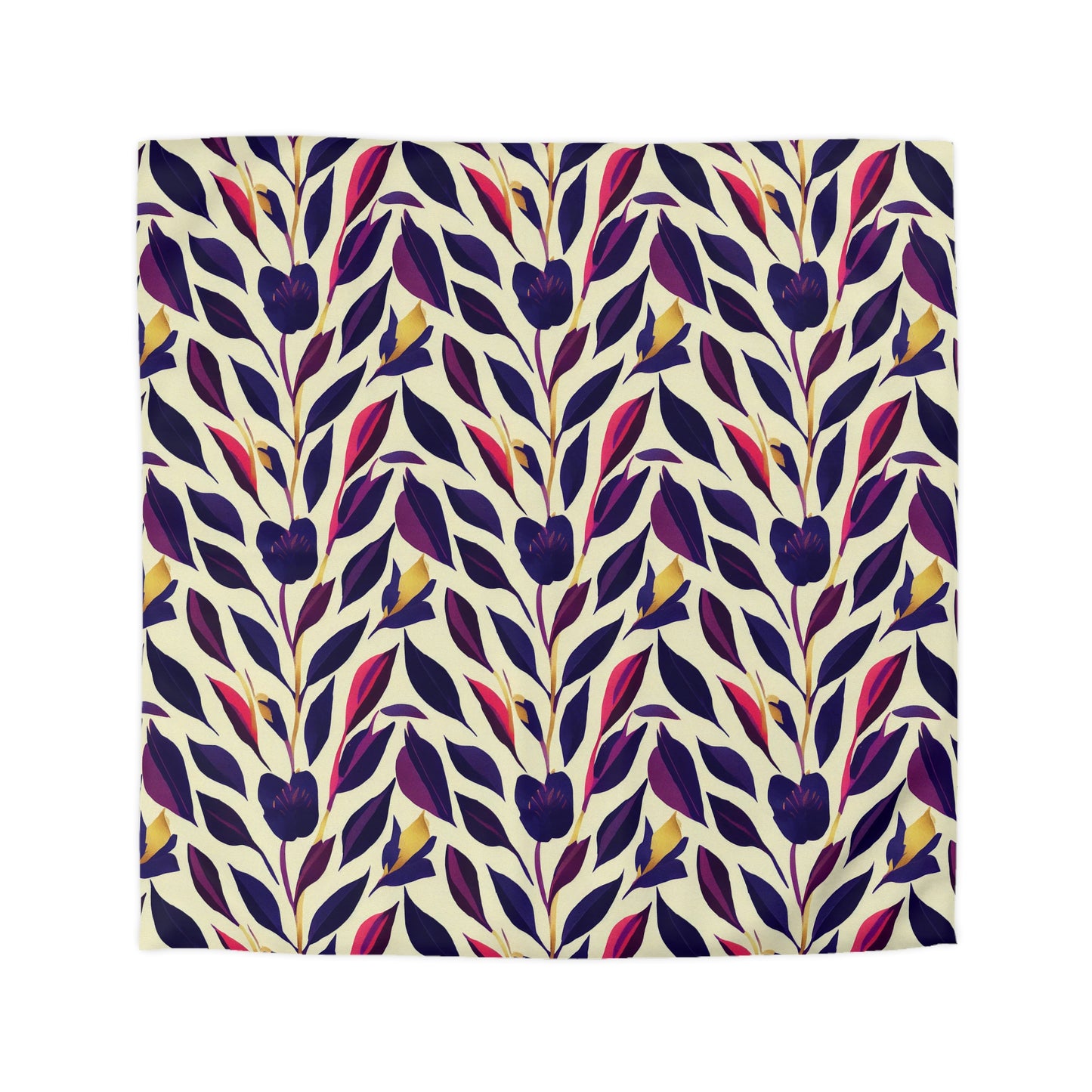 Violet Flourish Damask - Duvet Cover