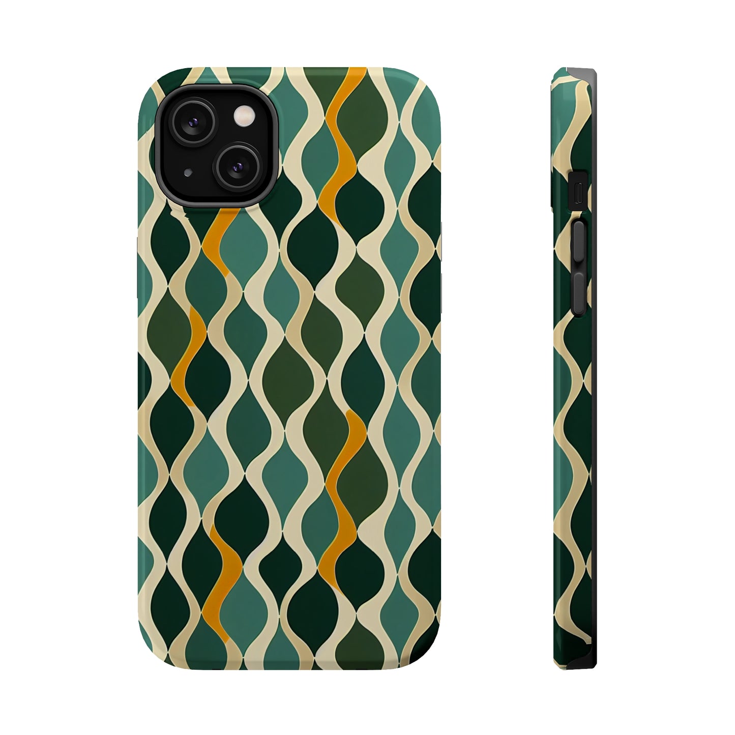 MagSafe Tough iPhone Case - Deco Aqua Ringlets.png