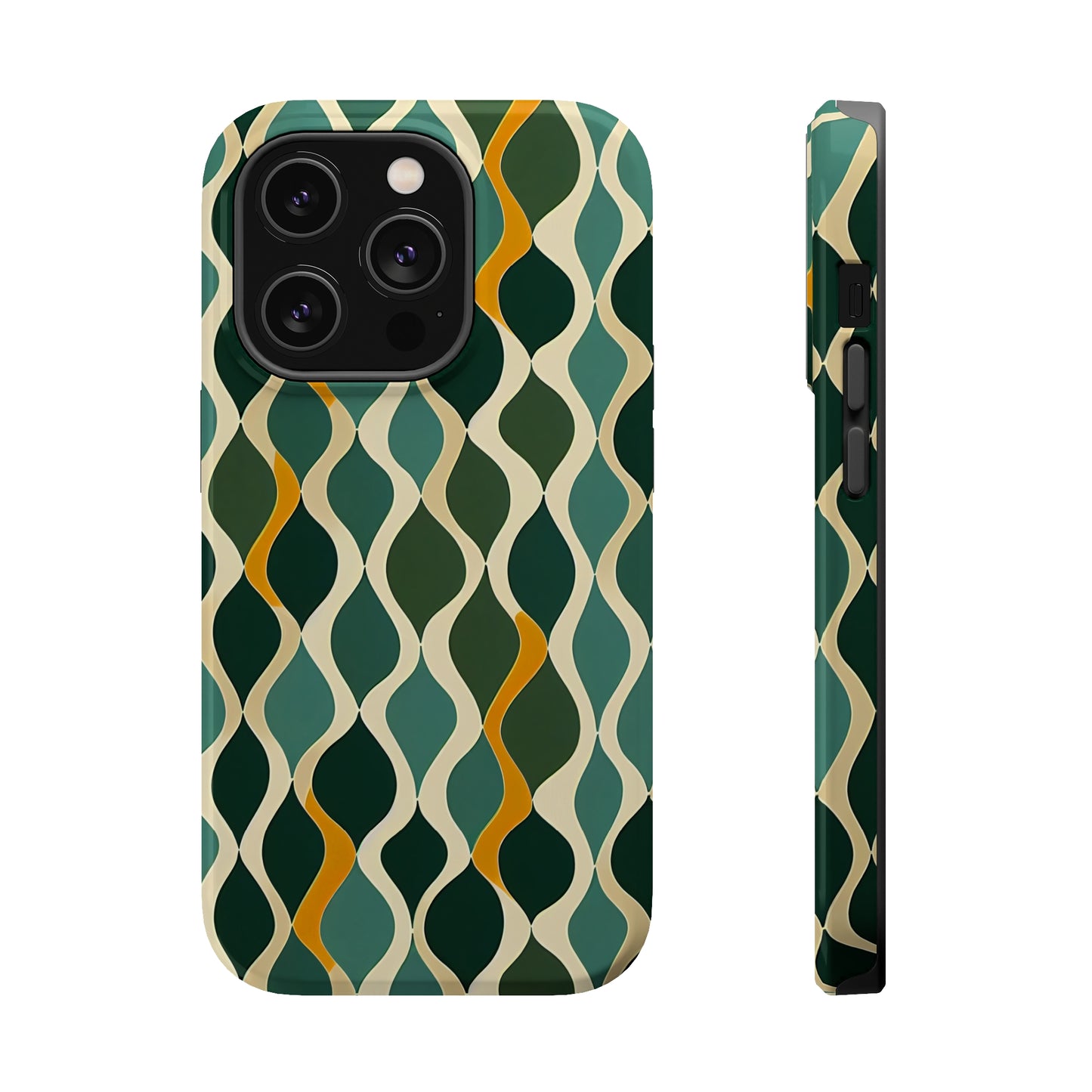 MagSafe Tough iPhone Case - Deco Aqua Ringlets.png