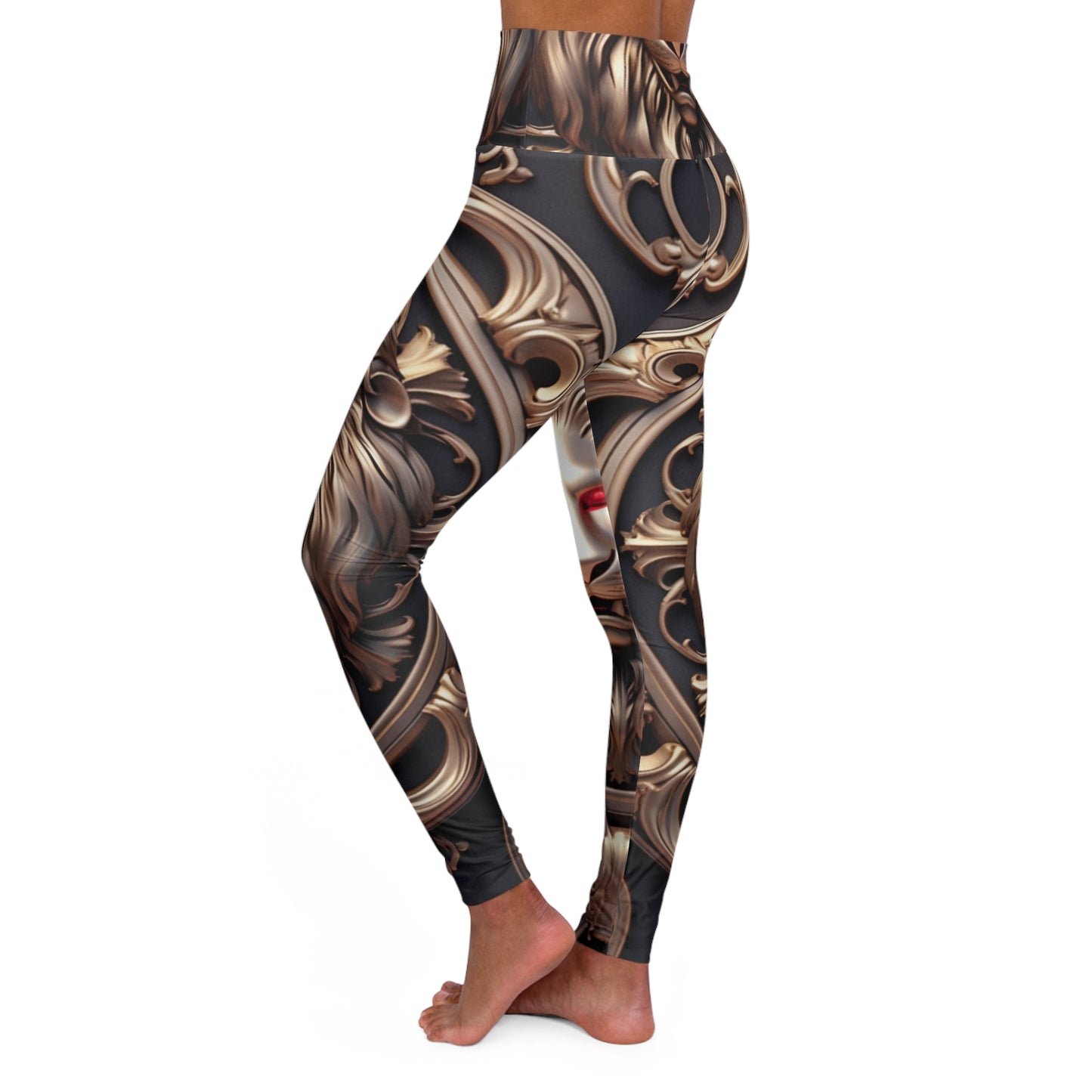 High Waisted Leggings - OliveOilPainting