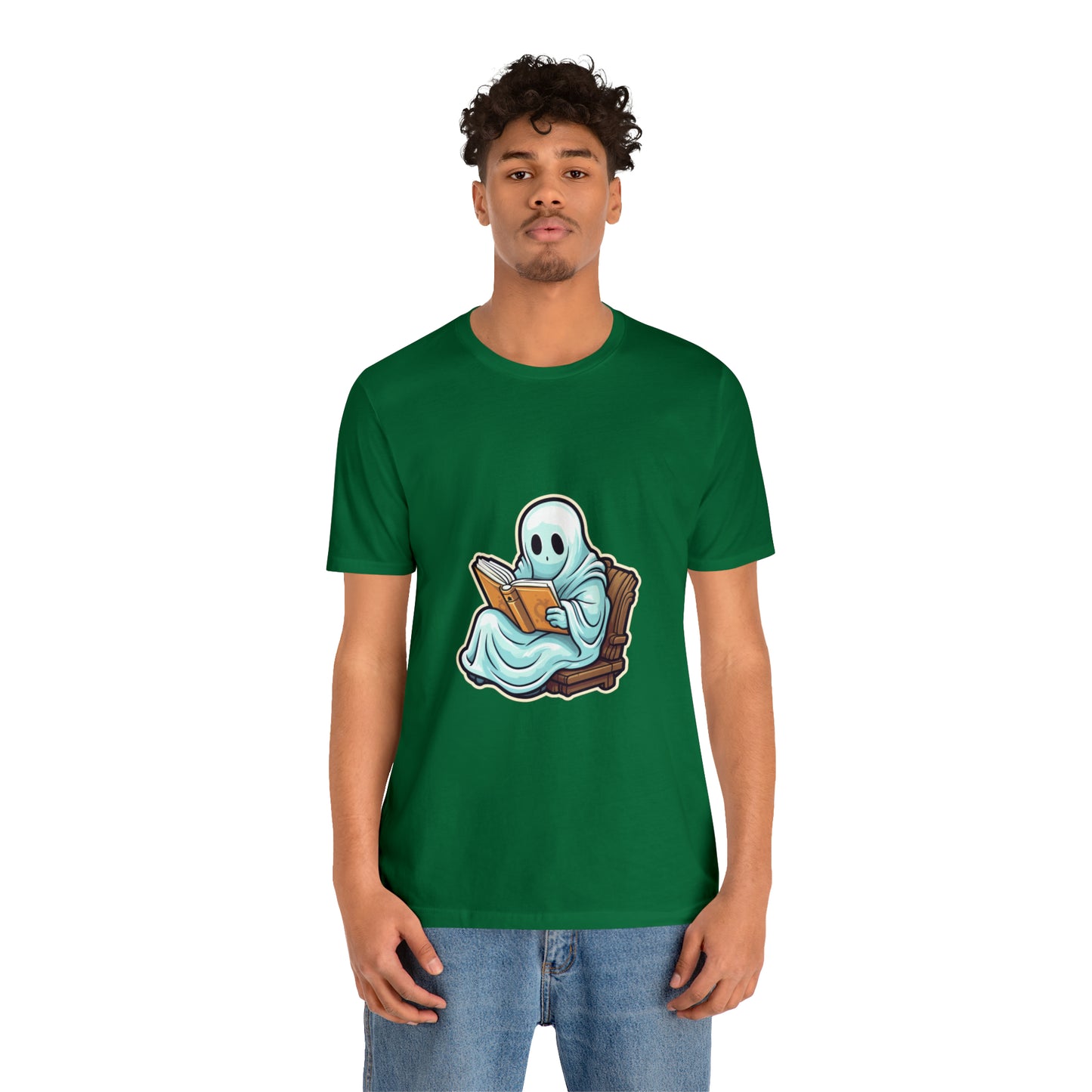Ghost Reading Books Tee Shirt, Halloween Teacher Gift, Librarian, Ghost, Halloween Tee