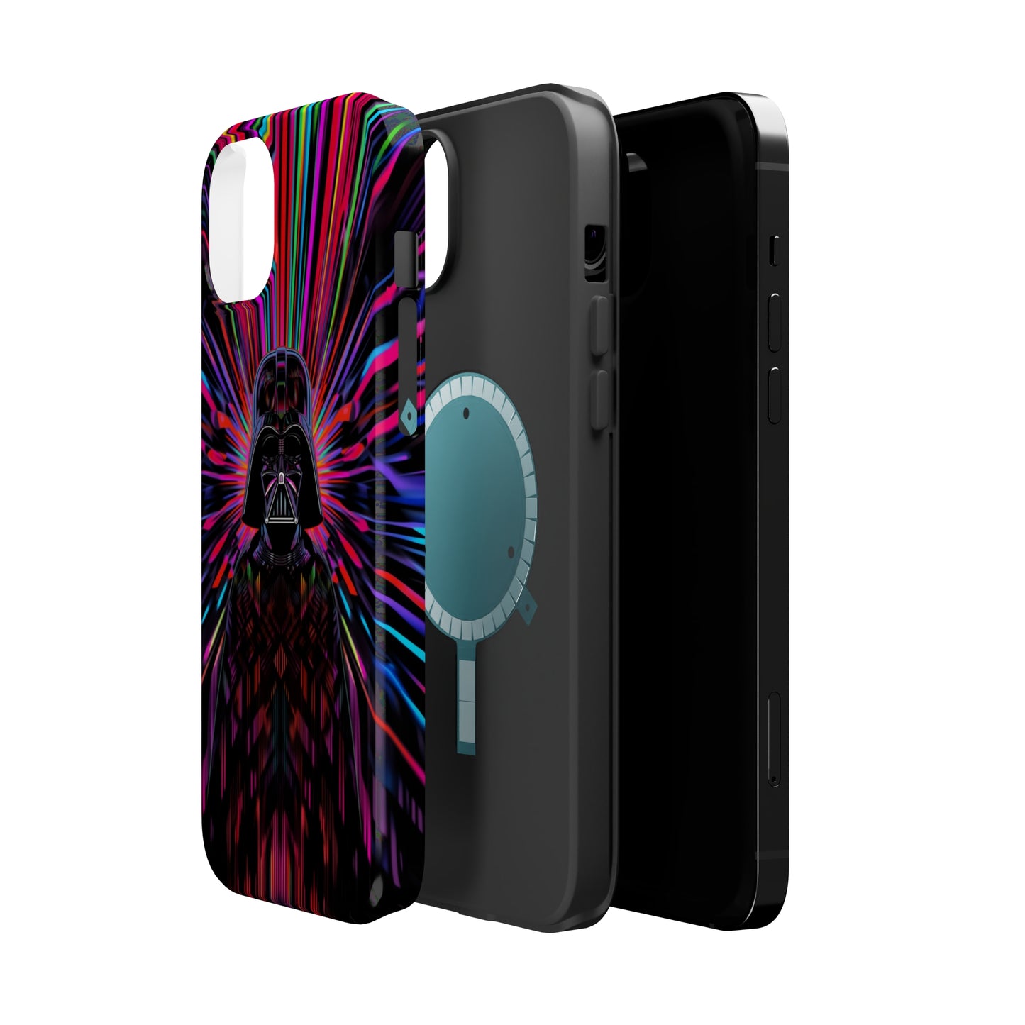 MagSafe Tough iPhone Case - Darth Vader Op Art Vintage