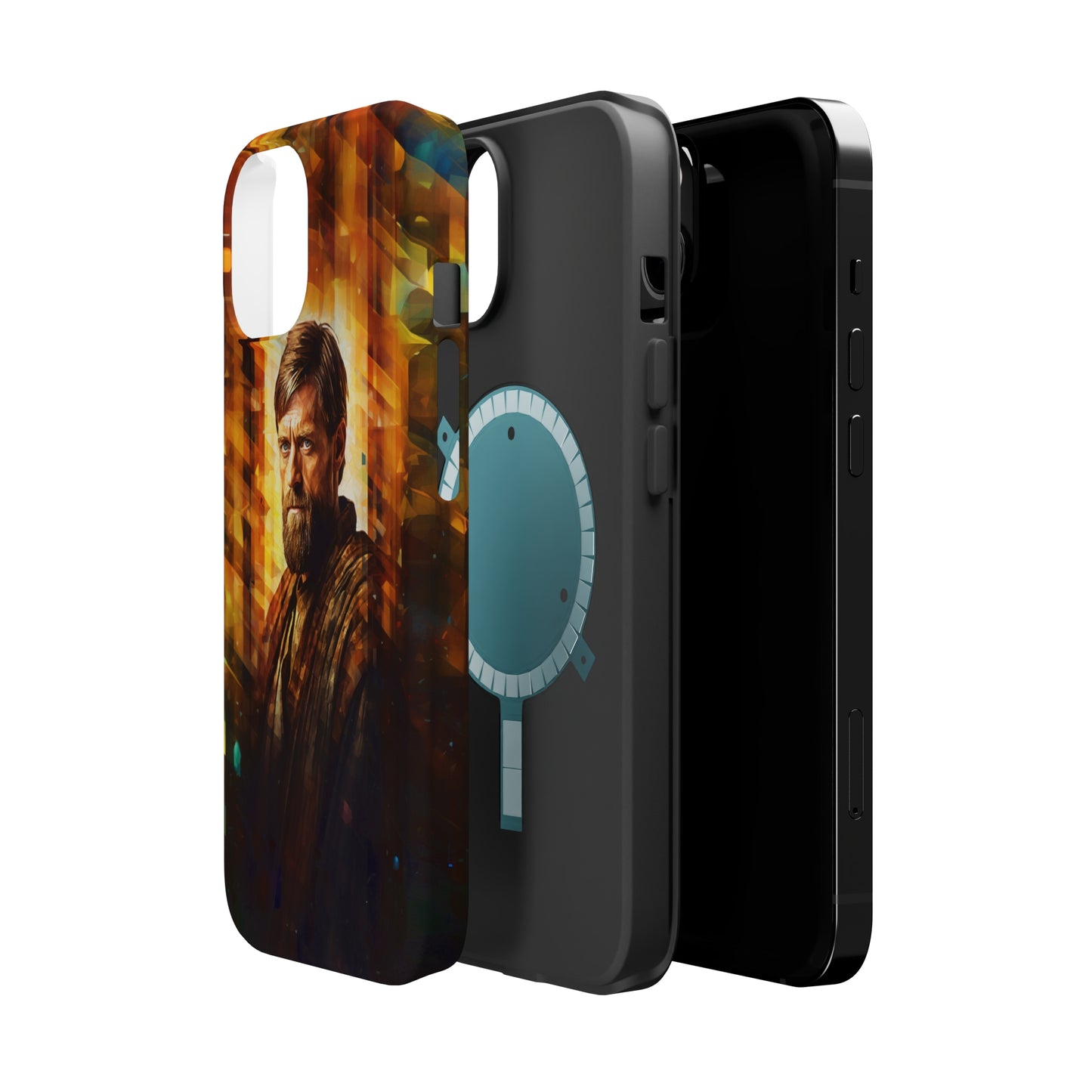 MagSafe Tough iPhone Case - Obi Wan Kenobi Abstract Expressionism