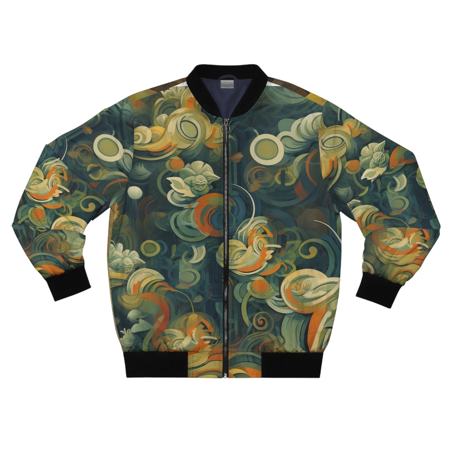 Men's Bomber Jacket - Yoda Yukiyo E Art Portrait