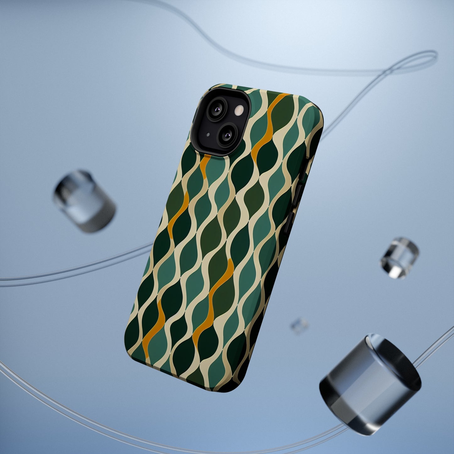 MagSafe Tough iPhone Case - Deco Aqua Ringlets.png
