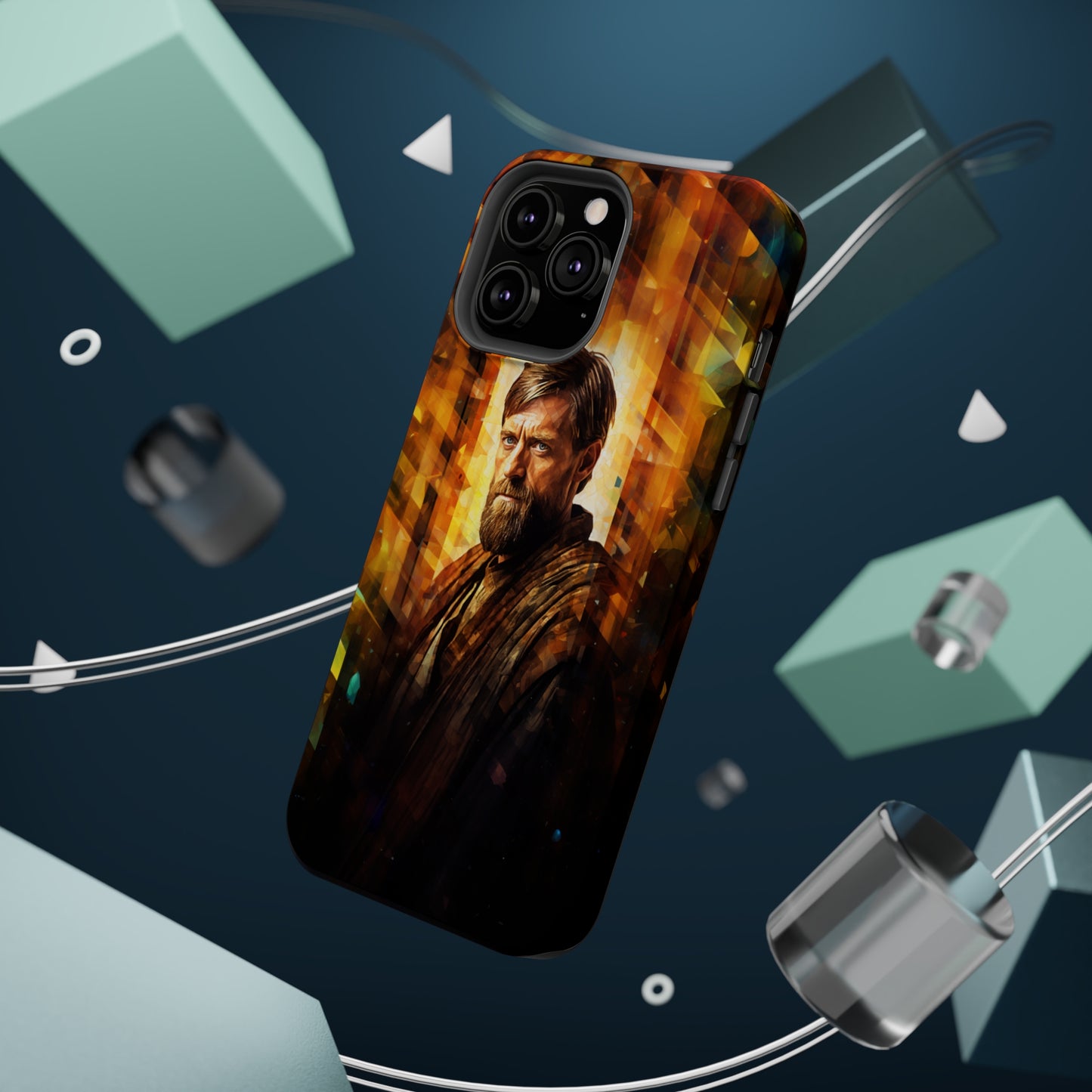 MagSafe Tough iPhone Case - Obi Wan Kenobi Abstract Expressionism