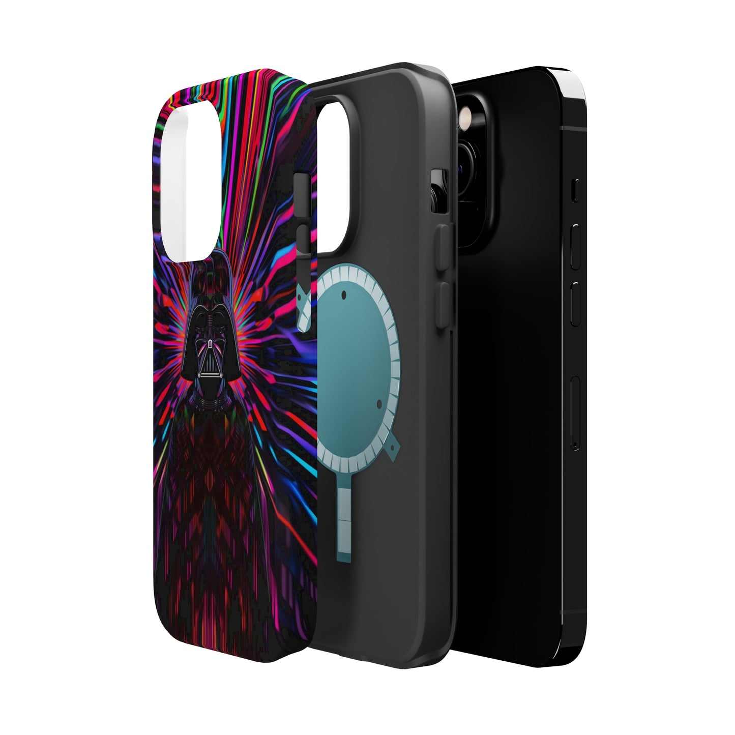 MagSafe Tough iPhone Case - Darth Vader Op Art Vintage