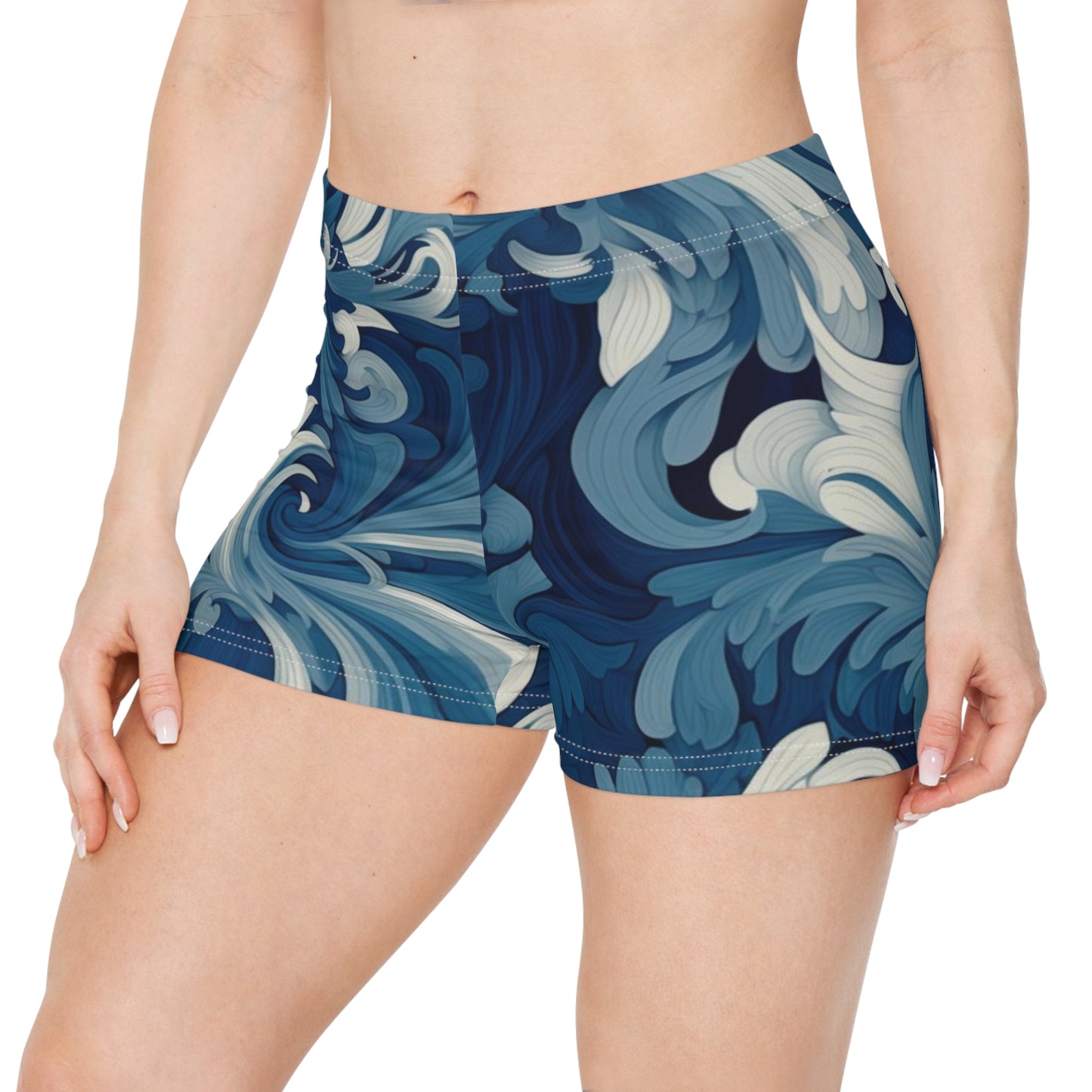 Workout Shorts - Celestina Tadasana Scroll