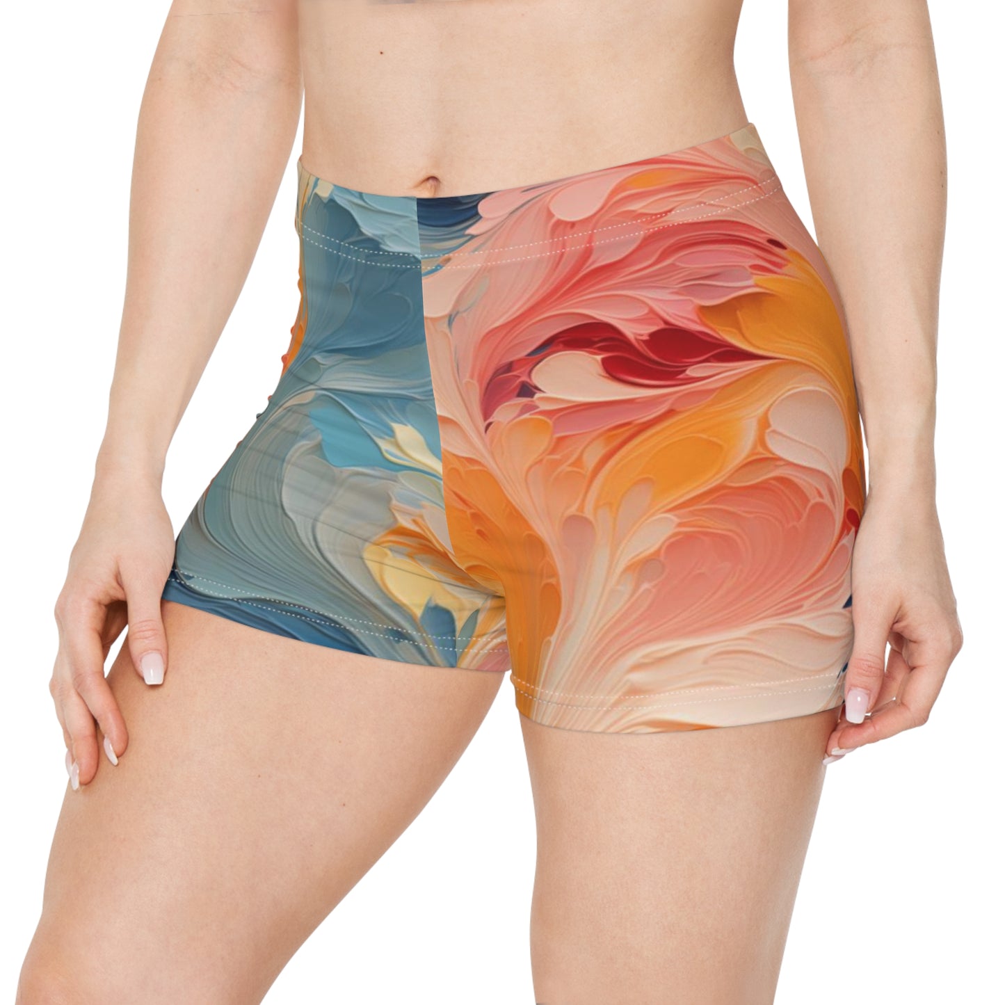 Workout Shorts - Bard Kinkaku-ji Watercolor