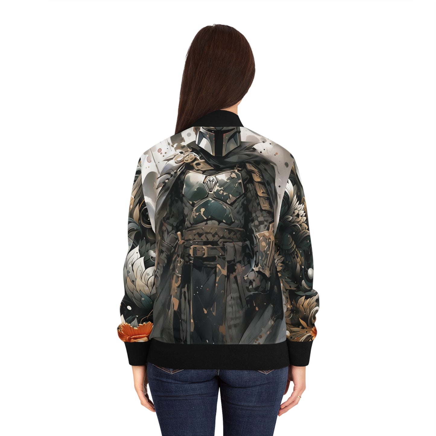 Women's Bomber Jacket - Boba Fett Japanese ink Art