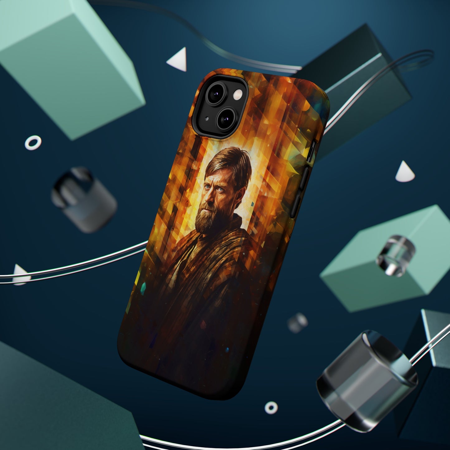 MagSafe Tough iPhone Case - Obi Wan Kenobi Abstract Expressionism