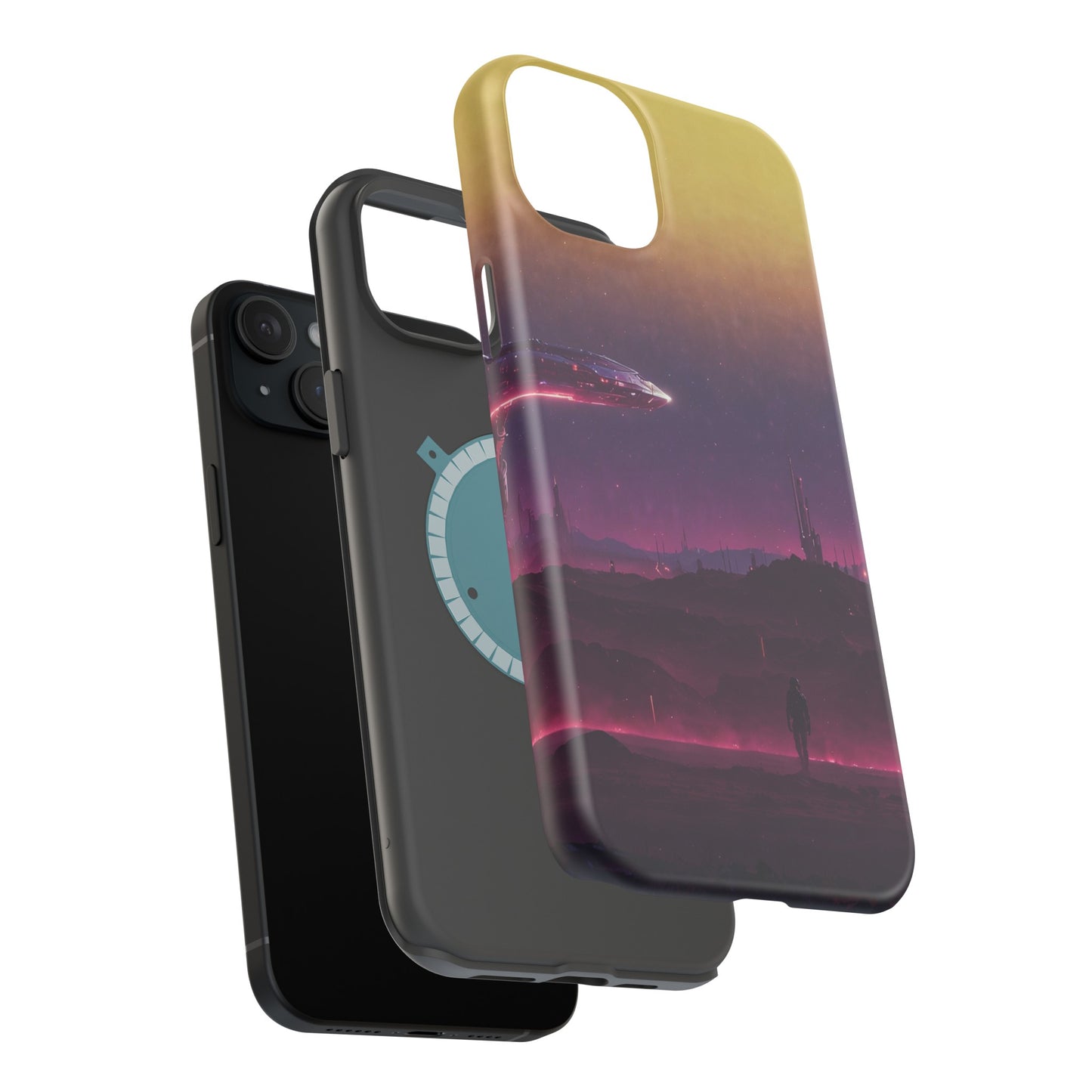 MagSafe Tough iPhone Case - "Cosmic Cyberpunk"