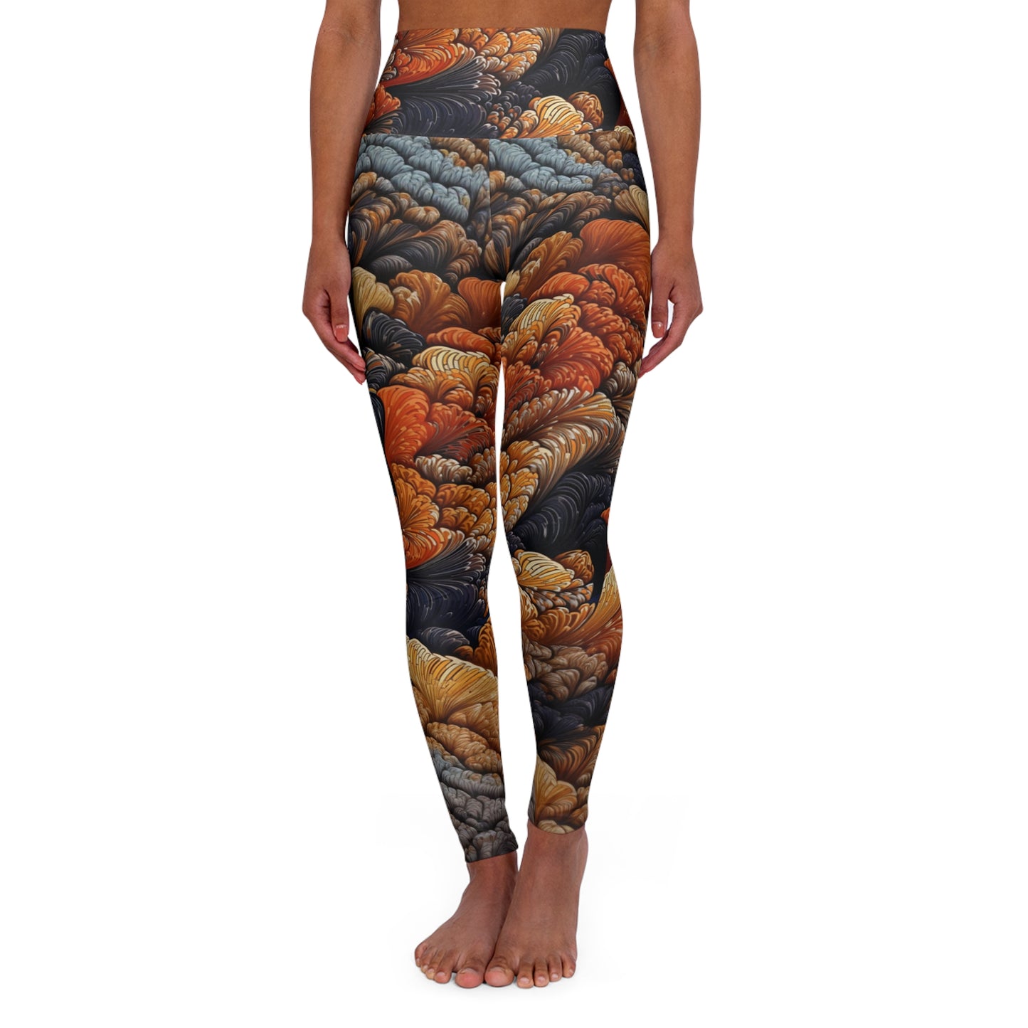High Waisted Leggings - Haarlem Impressionism
