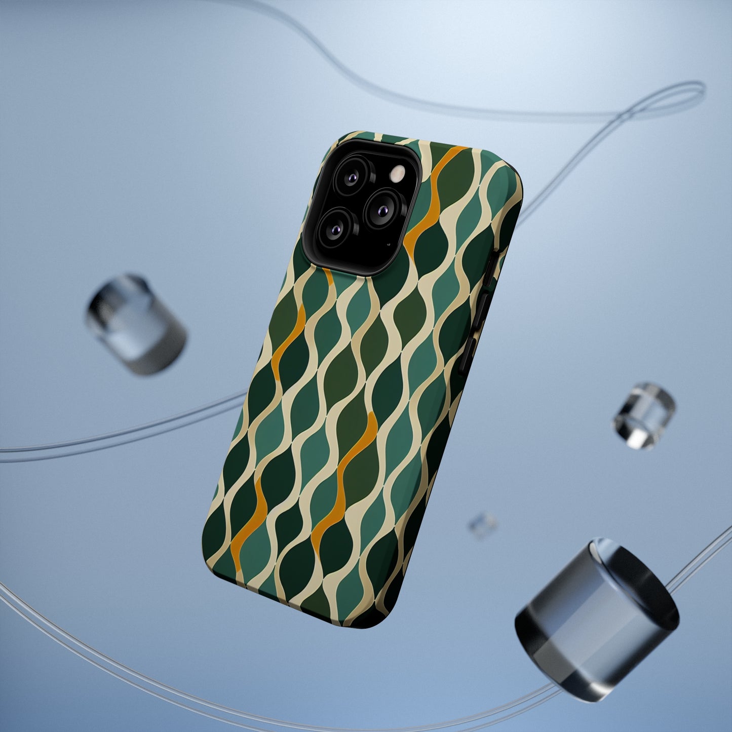 MagSafe Tough iPhone Case - Deco Aqua Ringlets.png