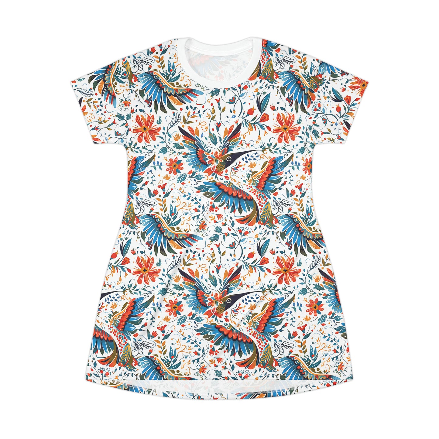 TShirt Dress - Colibri Abstract