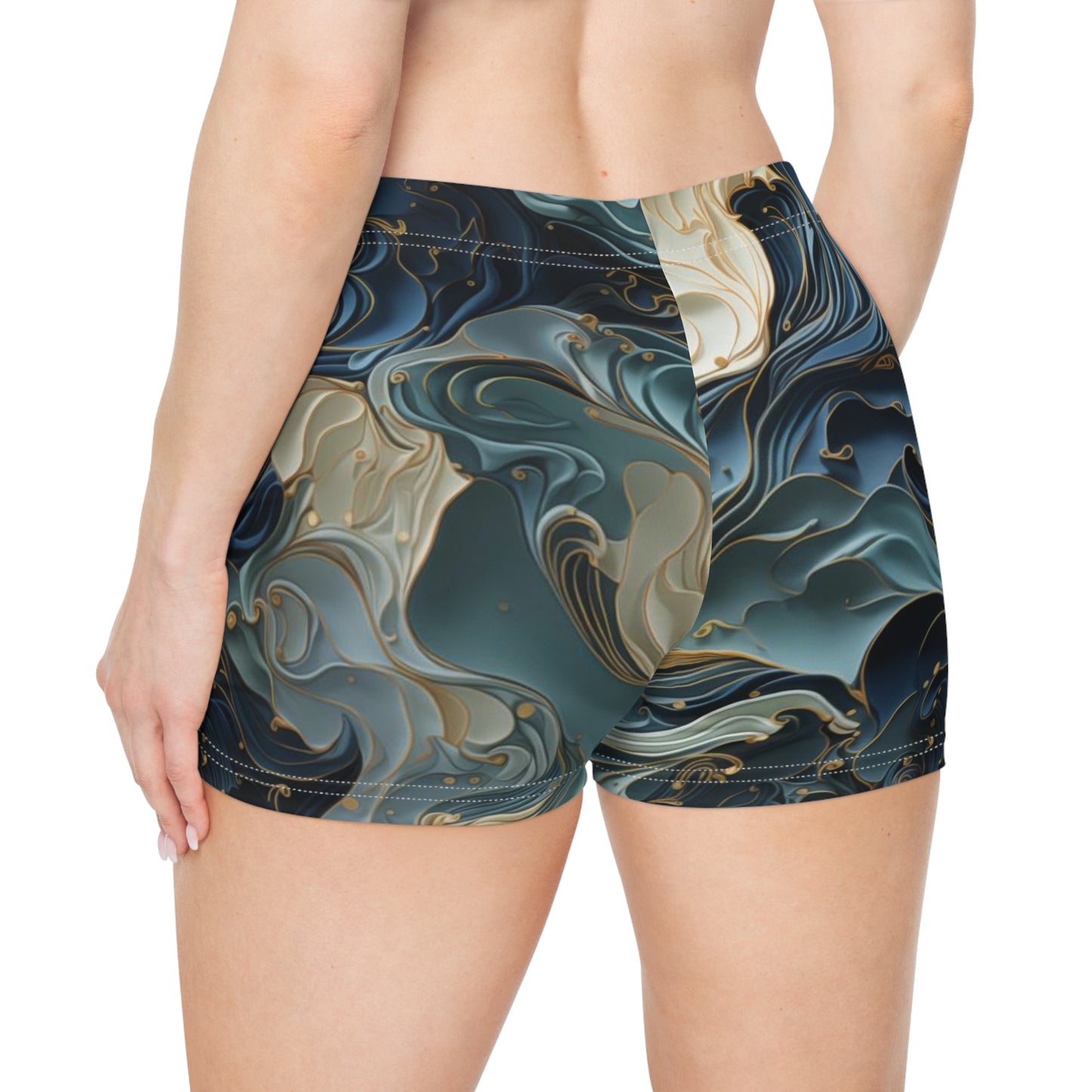 Workout Shorts - Avice Salabhasana Anime Ocean