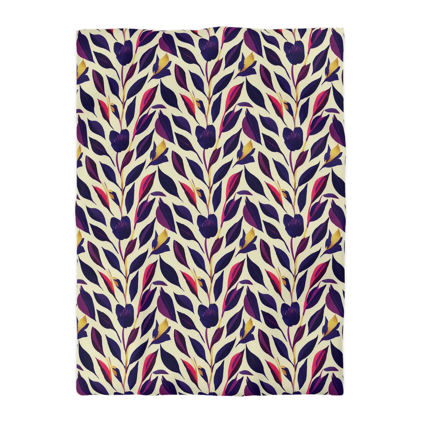Violet Flourish Damask - Duvet Cover