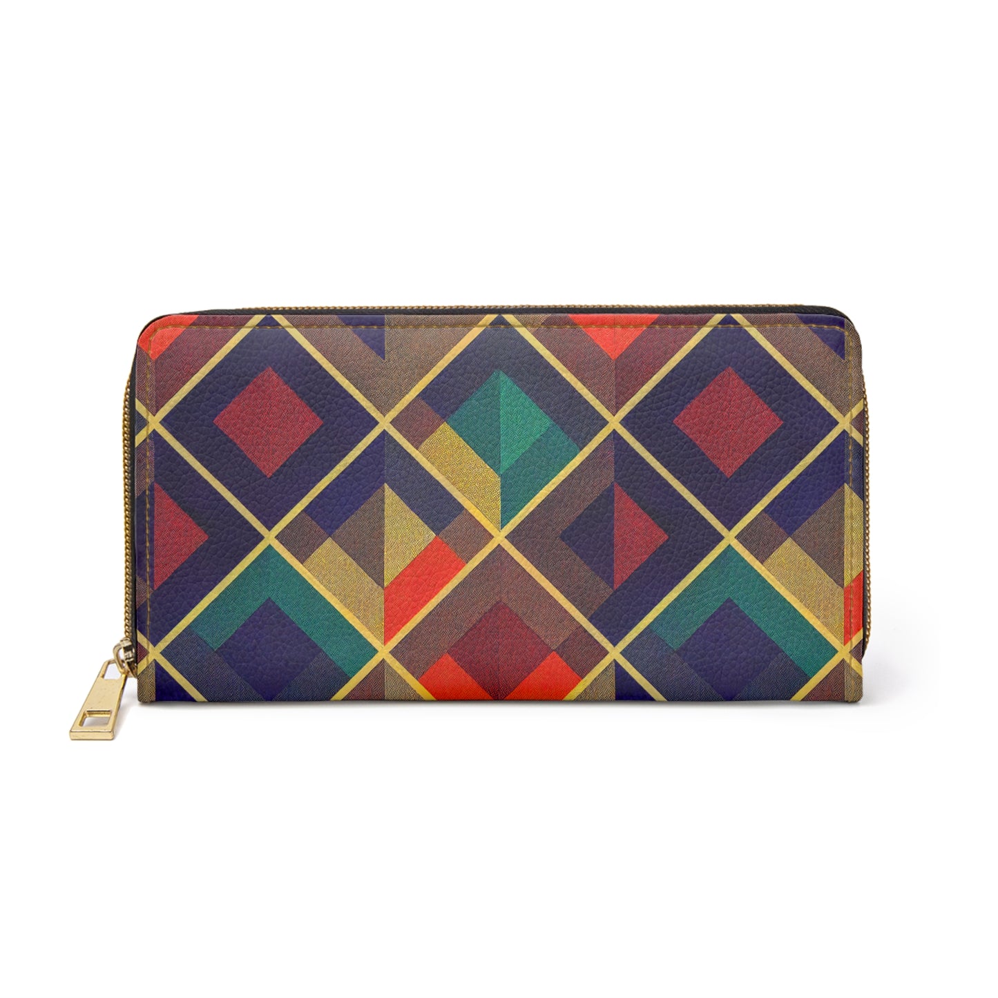 Zipper Wallet - Herringbone Kaleidoscope