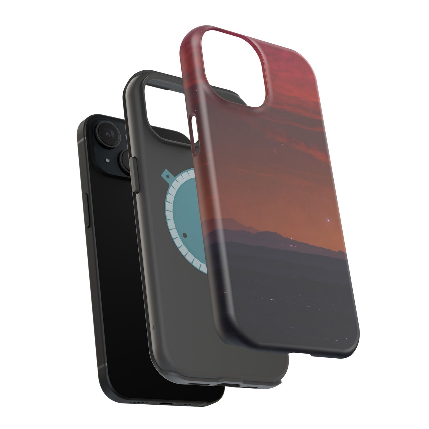 MagSafe Tough iPhone Case - Galactic Synthwave