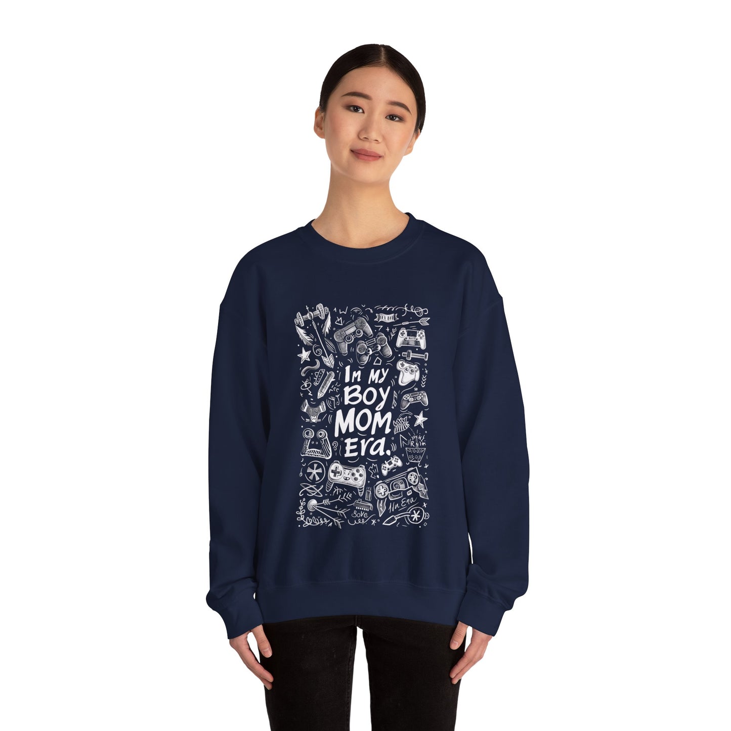 Unisex Heavy Blend™ Crewneck Sweatshirt - In My Boy Mom Era - Gamer
