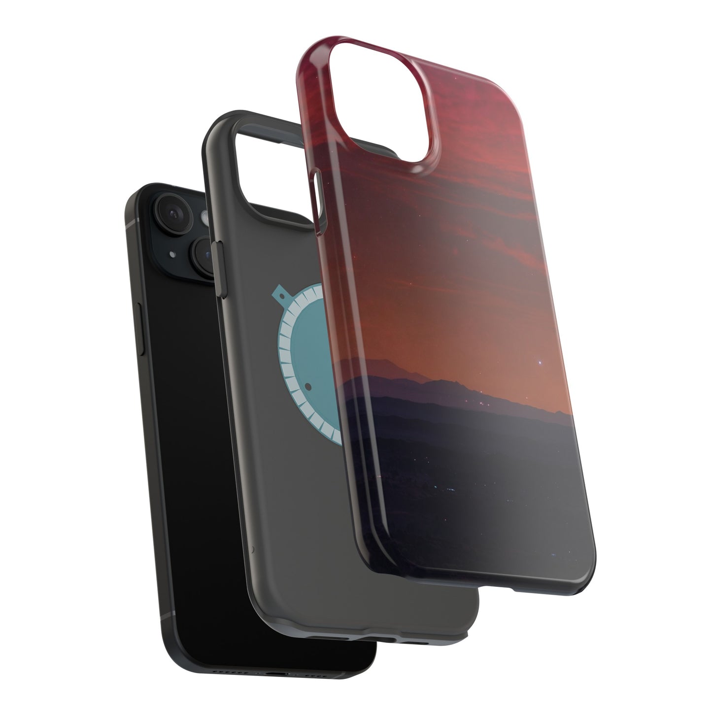 MagSafe Tough iPhone Case - Galactic Synthwave