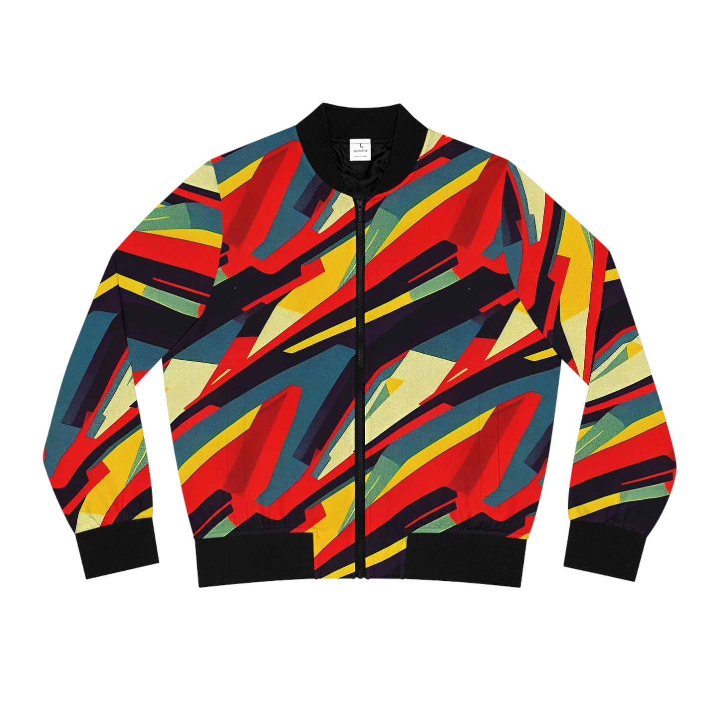 Women's Bomber Jacket - Pulp Galaxy Abstract