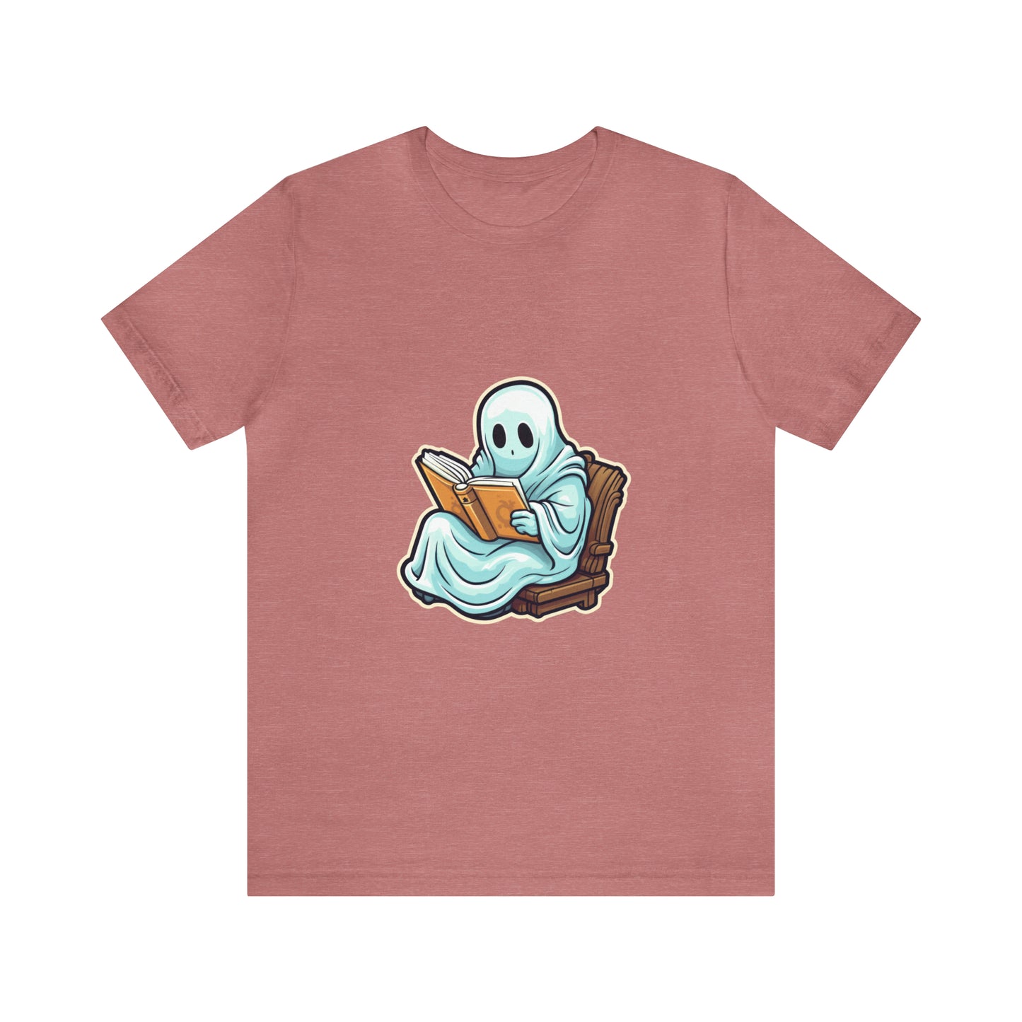 Ghost Reading Books Tee Shirt, Halloween Teacher Gift, Librarian, Ghost, Halloween Tee