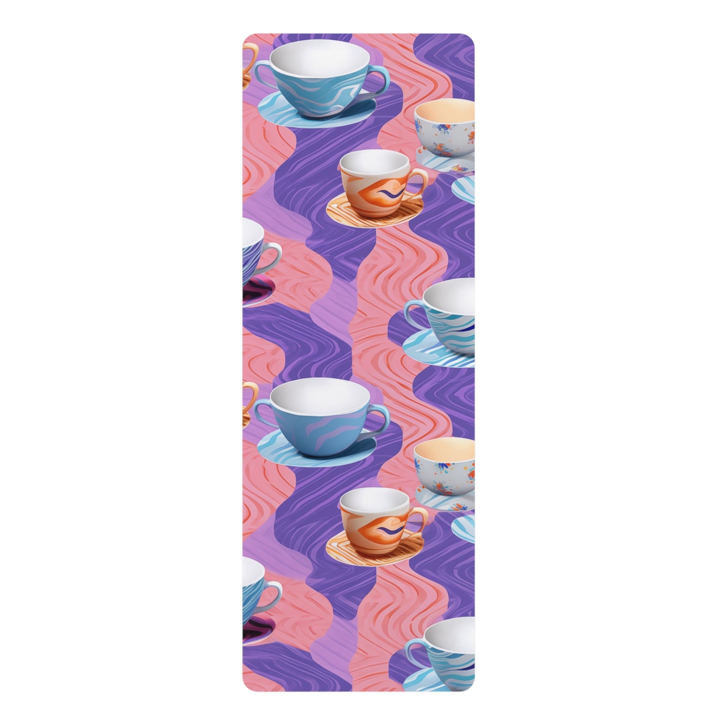 Rubber Yoga Mat- Emmalina Giverny Coffee Cups