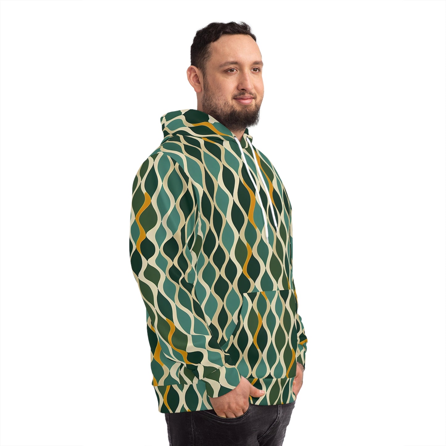 Hoodie - Deco Aqua Ringlets