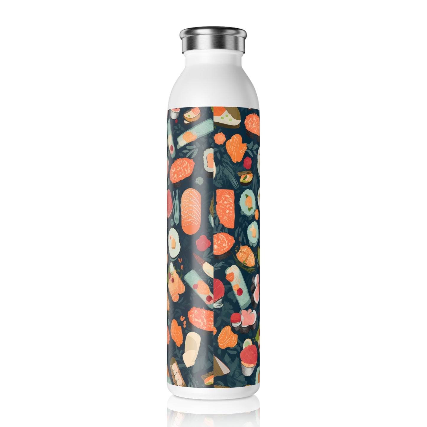 Slim Water Bottle - Regina Coyoacan Cute Sushi